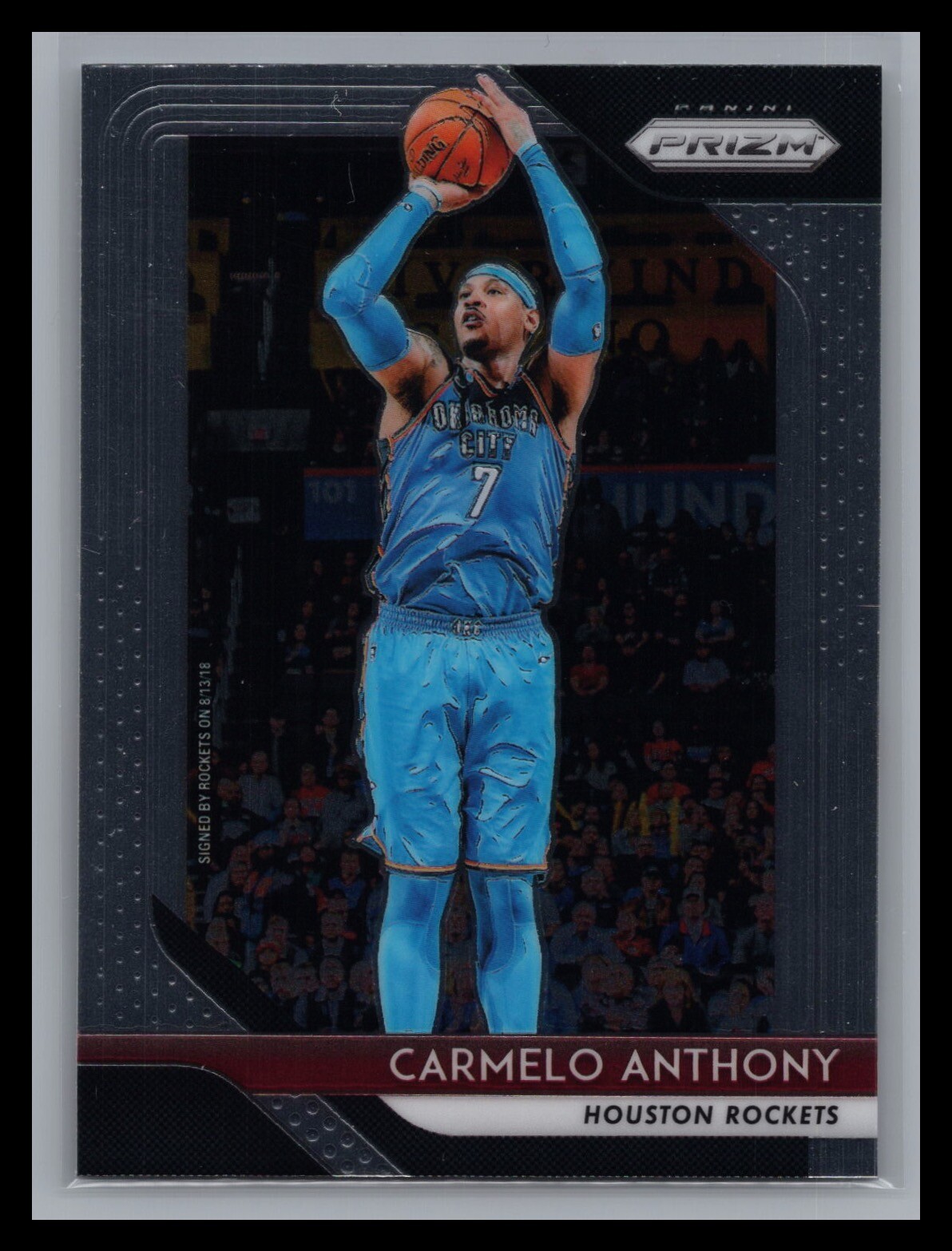 2018-19 Panini Prizm NBA #59 Carmelo Anthony Base Card Oklahoma City Thunder