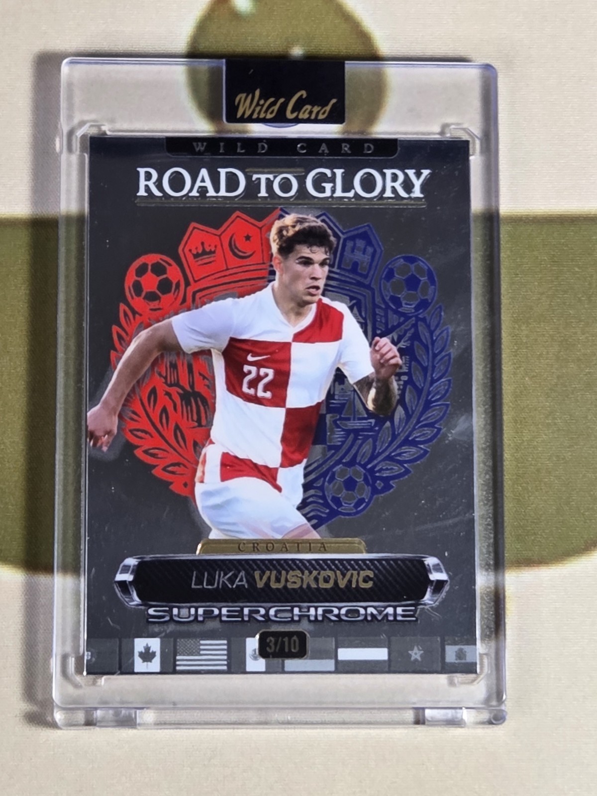 2026 Wild Card SuperChrome Futbol LUKA VOSKOVIC 3/10 🔥 Croatia