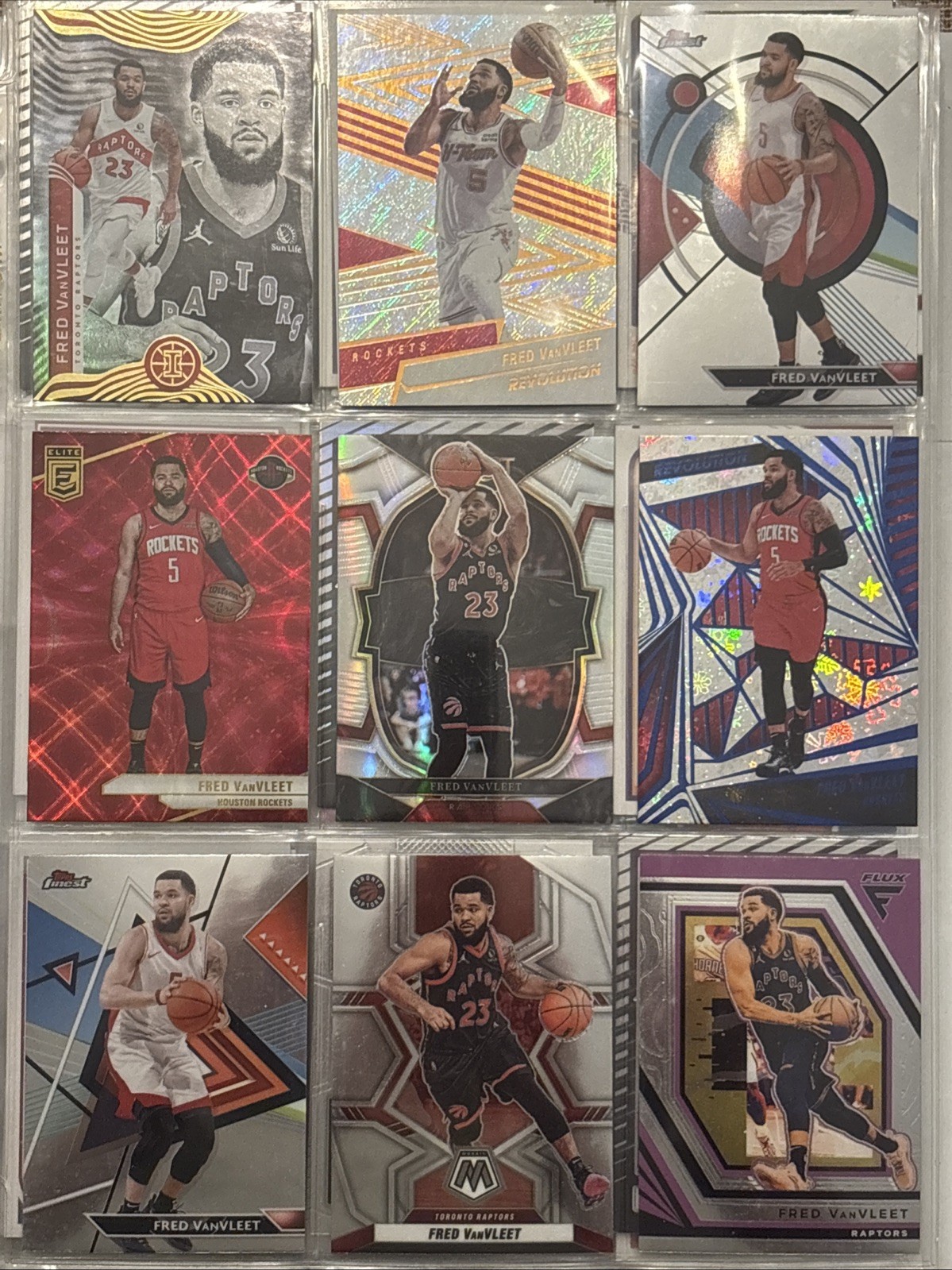 12 Various Year Cards – Fred VanVleet – Wichita State Shockers Raptors Rockets