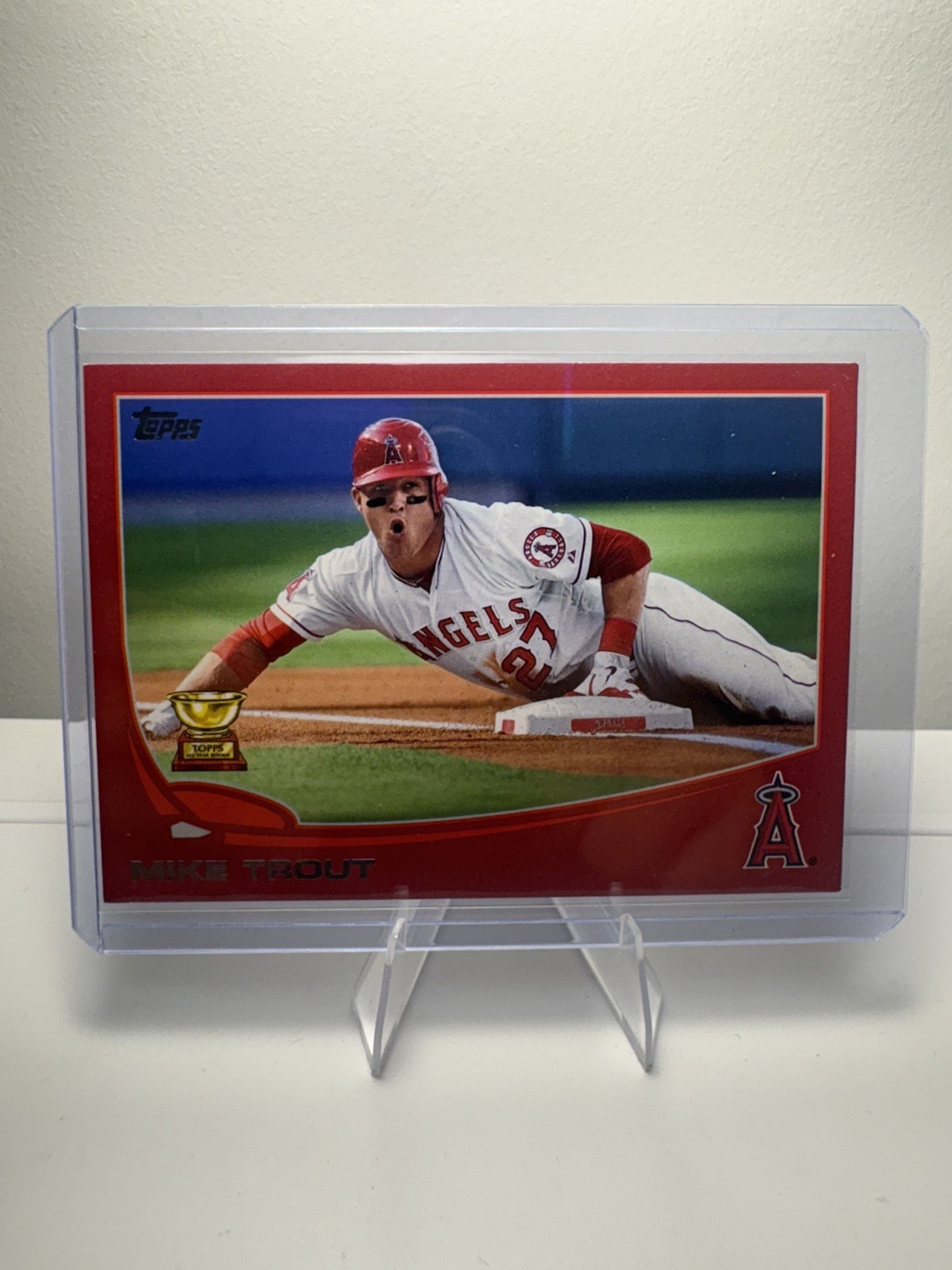 2013 Topps Mike Trout All-Star Rookie Cup Target Red Border Parallel #27 Angels