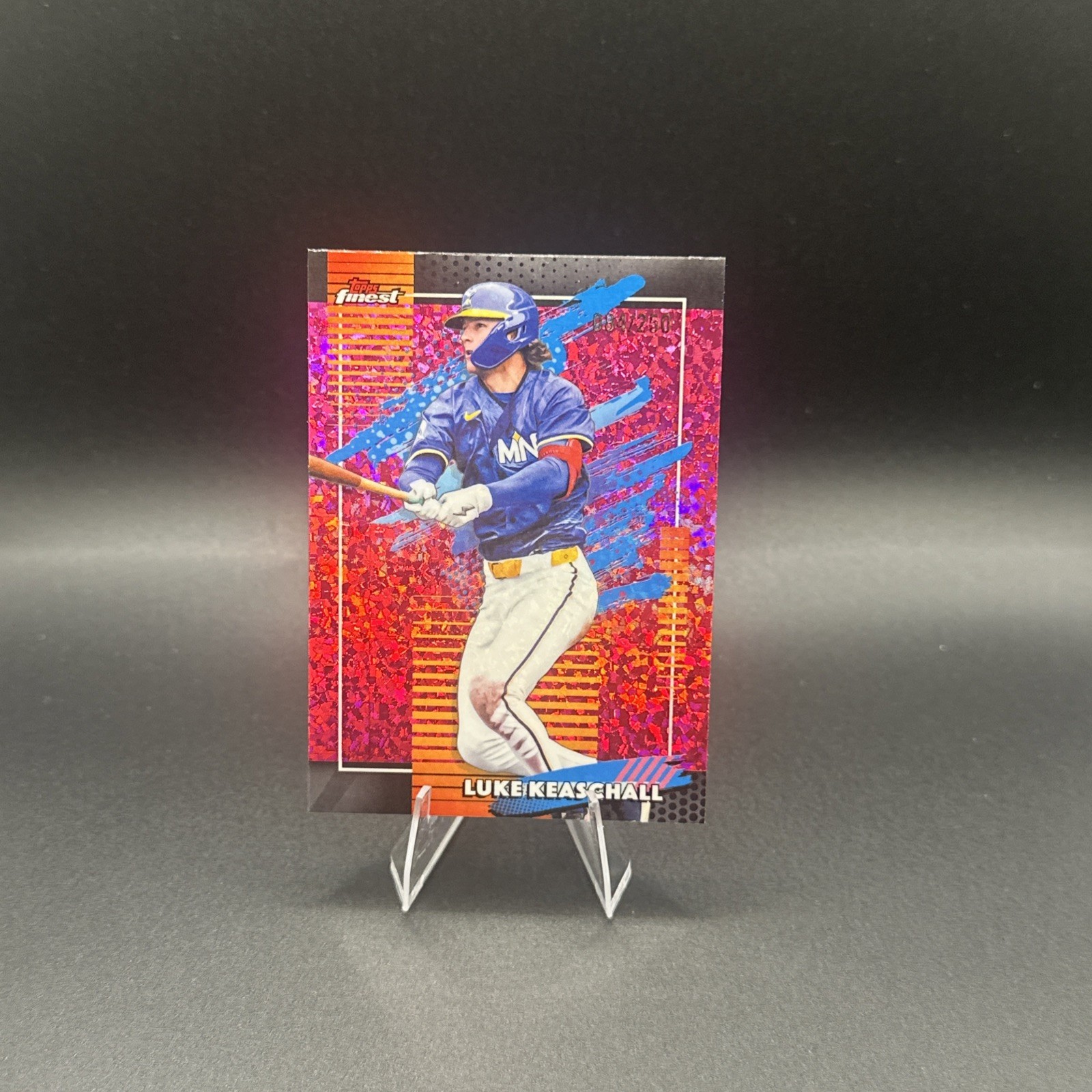 2026 Topps Finest Baseball Luke Keaschall #131 Uncommon Pink Mini Diamond /250