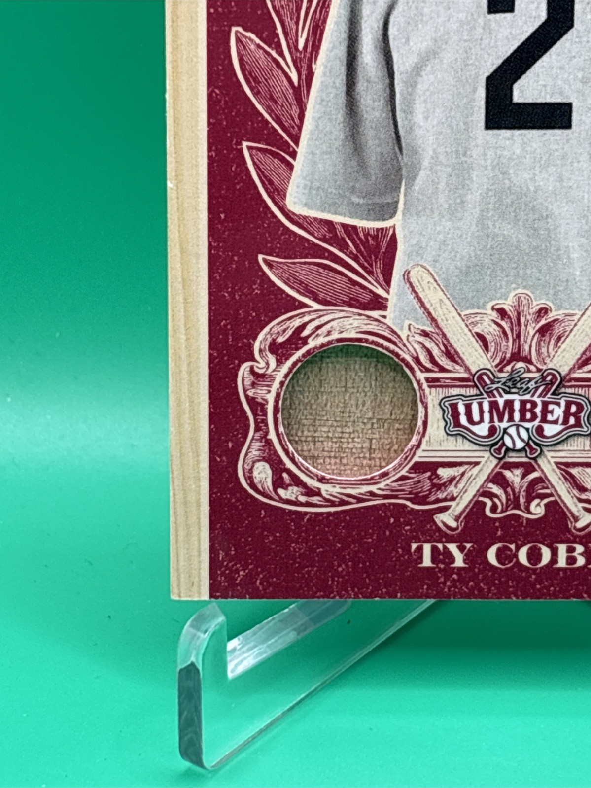2025 Leaf Lumber Baseball All Time Enshrined Ty Cobb Game Used Bat Relic 4/4