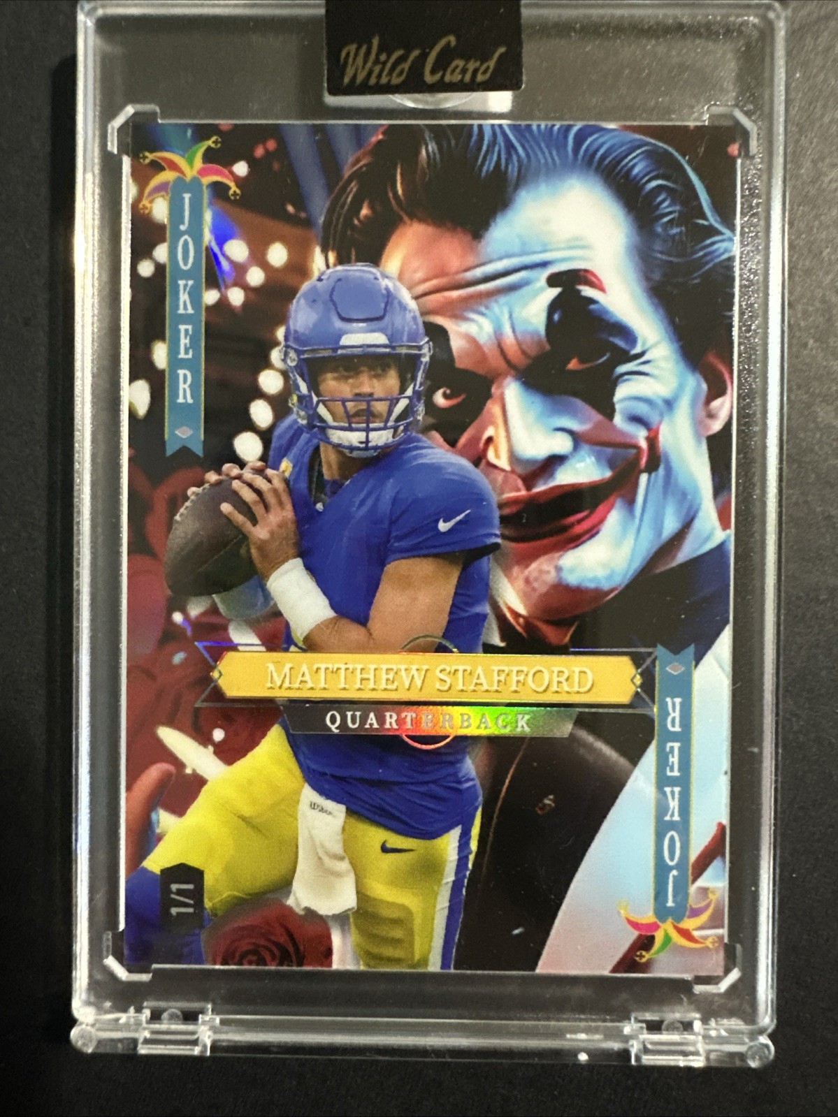 Matthew Stafford, Austin Simmons, Jack Bech, Cam Ward 1/1 Jokers See Pictures