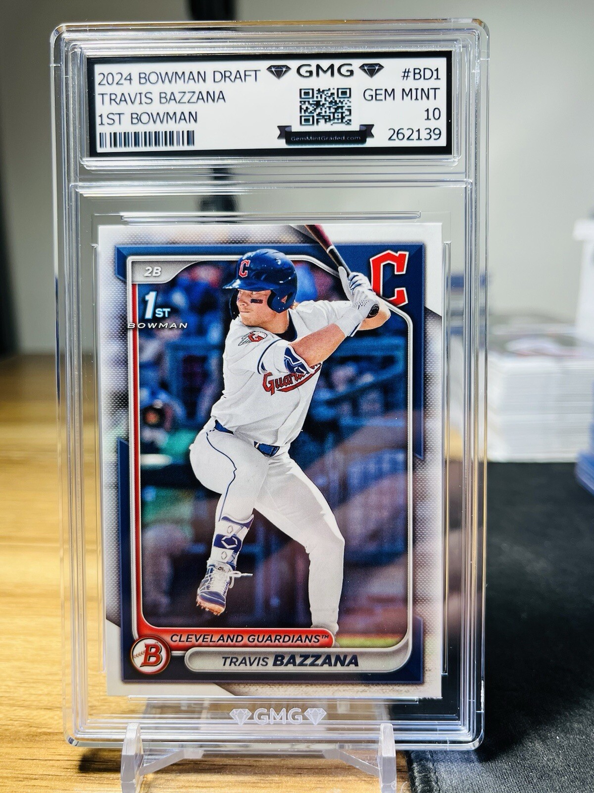 2024 Bowman Draft Travis Bazzana 1st Bowman GMG Graded 10 Gem Mint 💎 Rookie RC