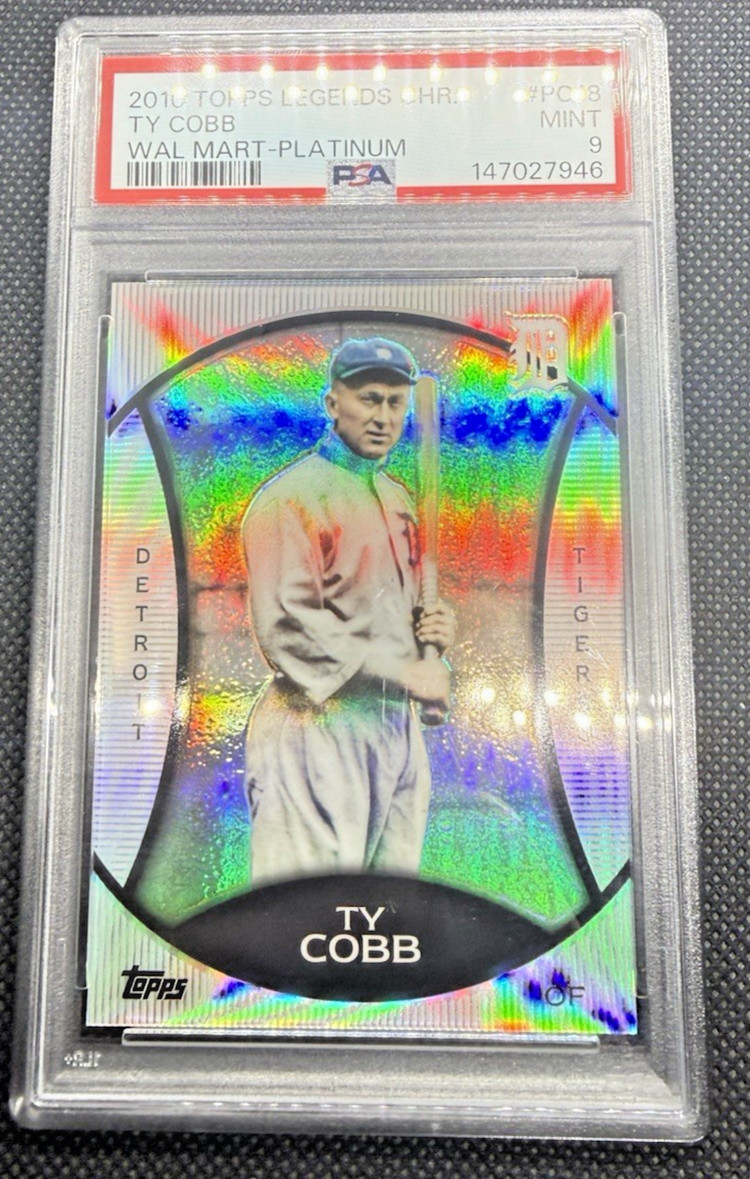 2010 Topps Legends Chrome Ty Cobb PSA 9 Mint Detroit Tigers Hall of Fame