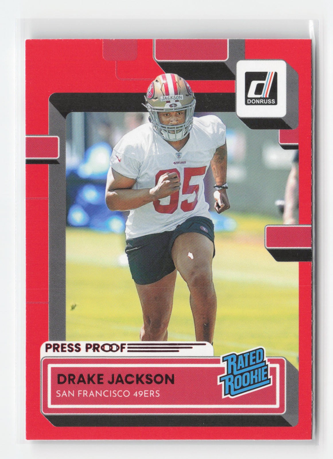2022 Donruss #379 Drake Jackson Red Press Proof B10