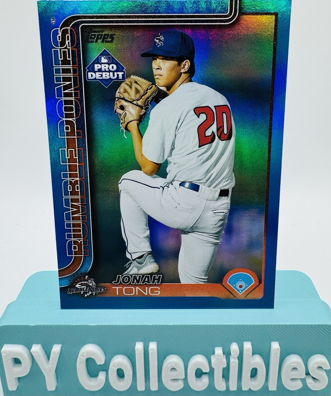 2025 Topps Pro Debut – Chrome Jonah Tong #PDC-183 Blue Refractor /150 (RC)