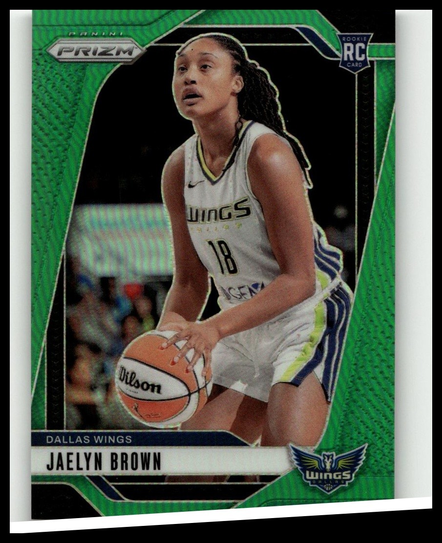 2024 Panini Prizm WNBA #31 Jaelyn Brown Green Prizms