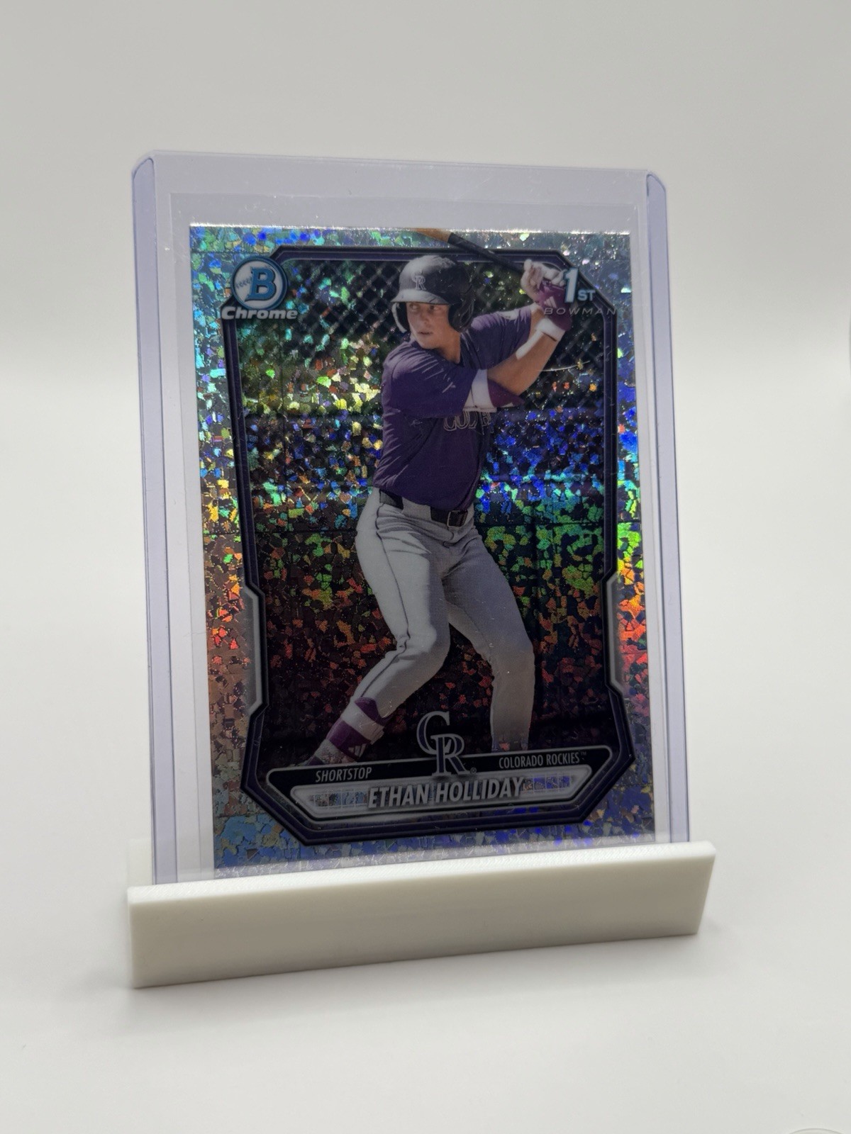 2026 Bowman Chrome Ethan Holliday Mini Diamond Refractor 1st Bowman Rockies
