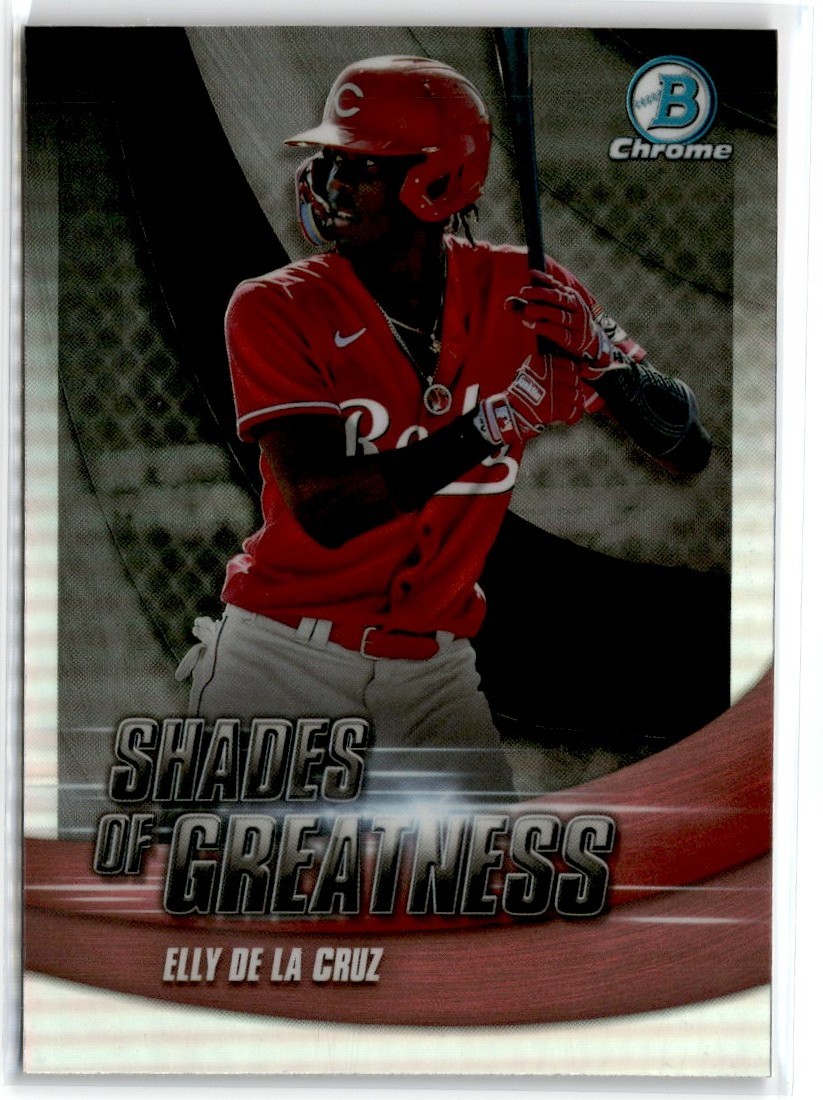 2022 BOWMAN CHROME SHADES OF GREATNESS ELLY DE LA CRUZ CINCINNATI REDS #SG-30