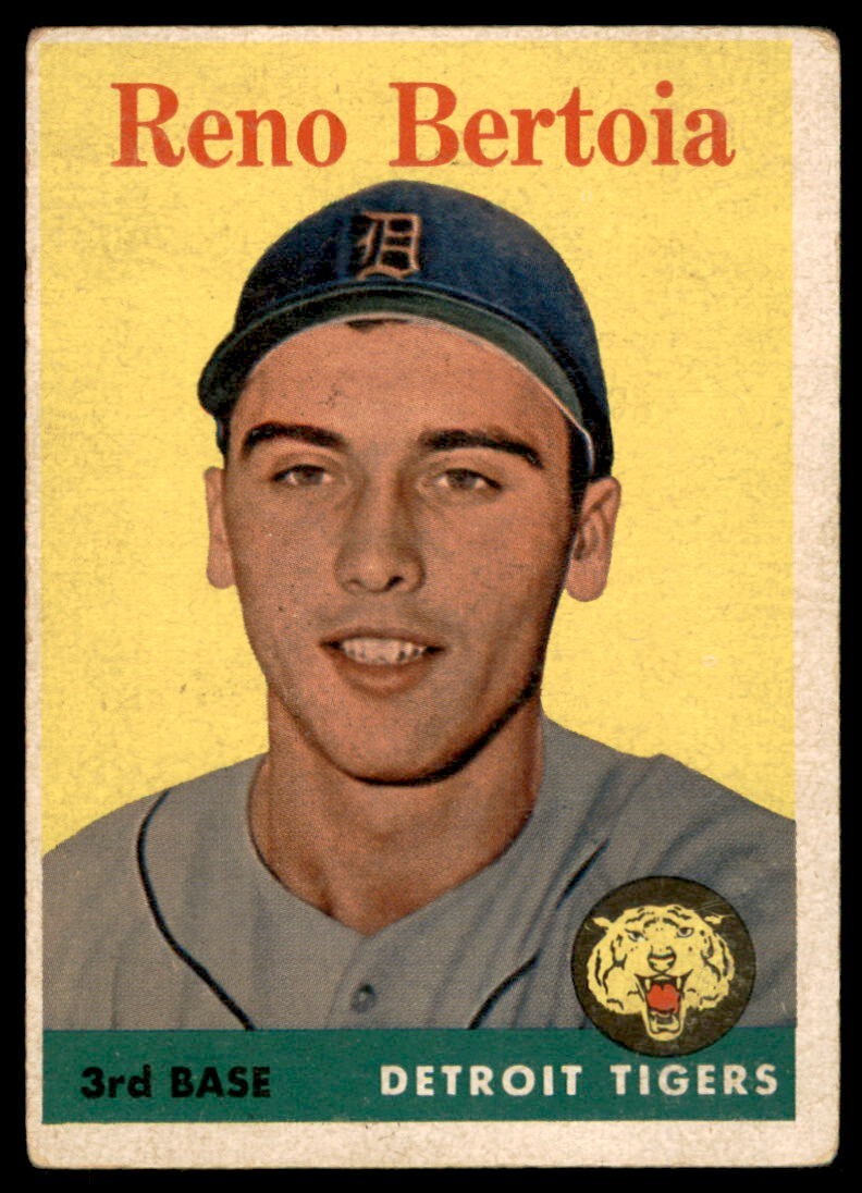 1958 Topps #232 Reno Bertoia Detroit Tigers VG-VG/EX