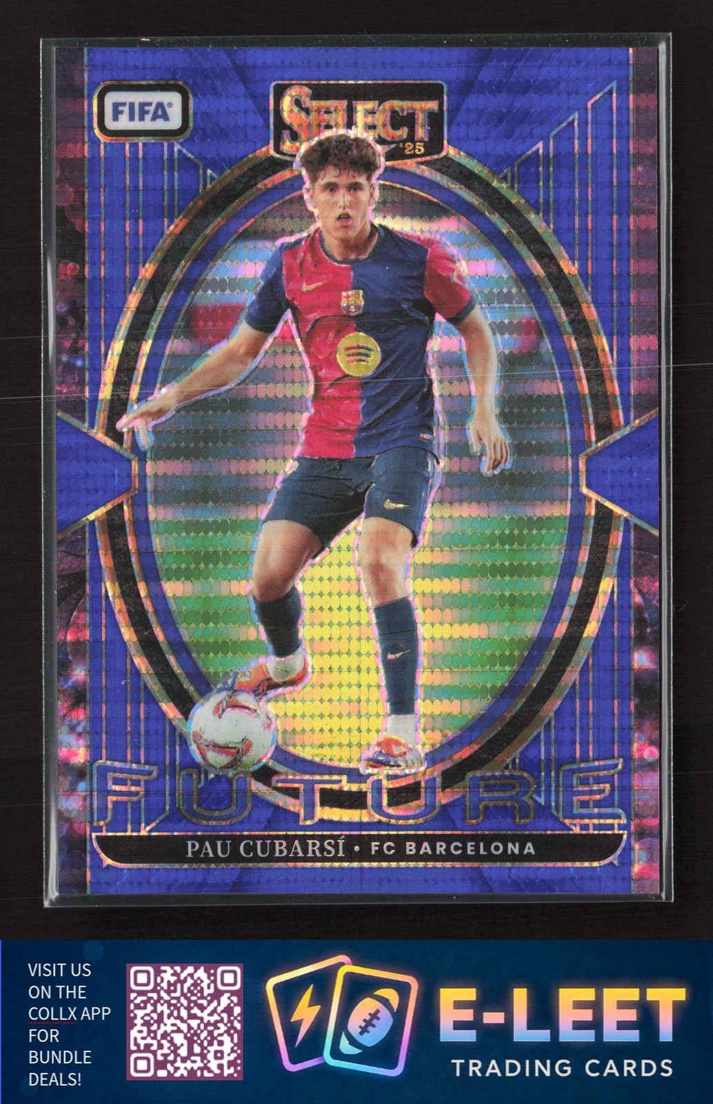 2024-25 Panini Select FIFA Pau Cubarsi Select Future Blue Pulsar #10