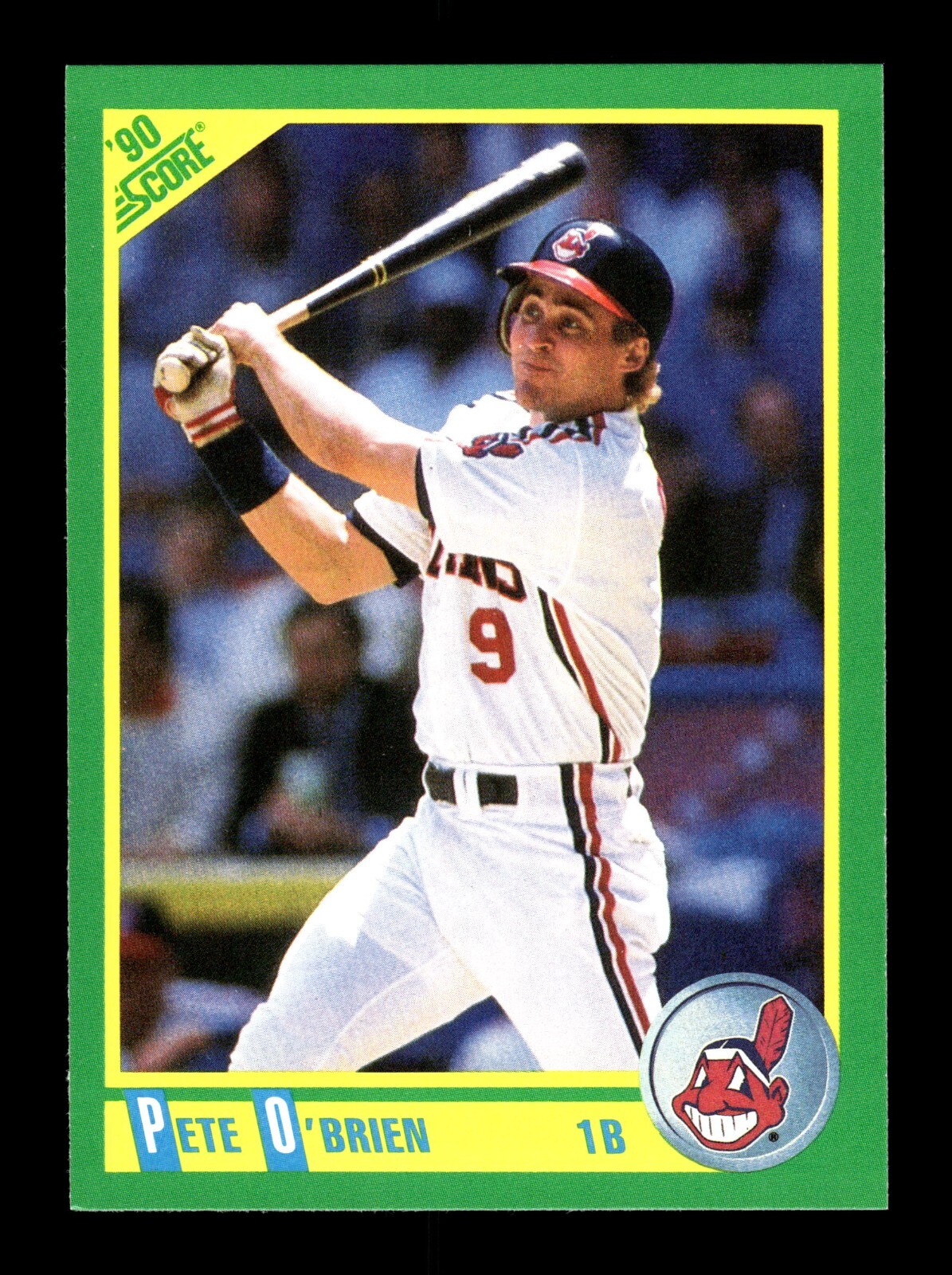 PETE O’BRIEN ⚾ 1990 Score Baseball #175 Cleveland Indians