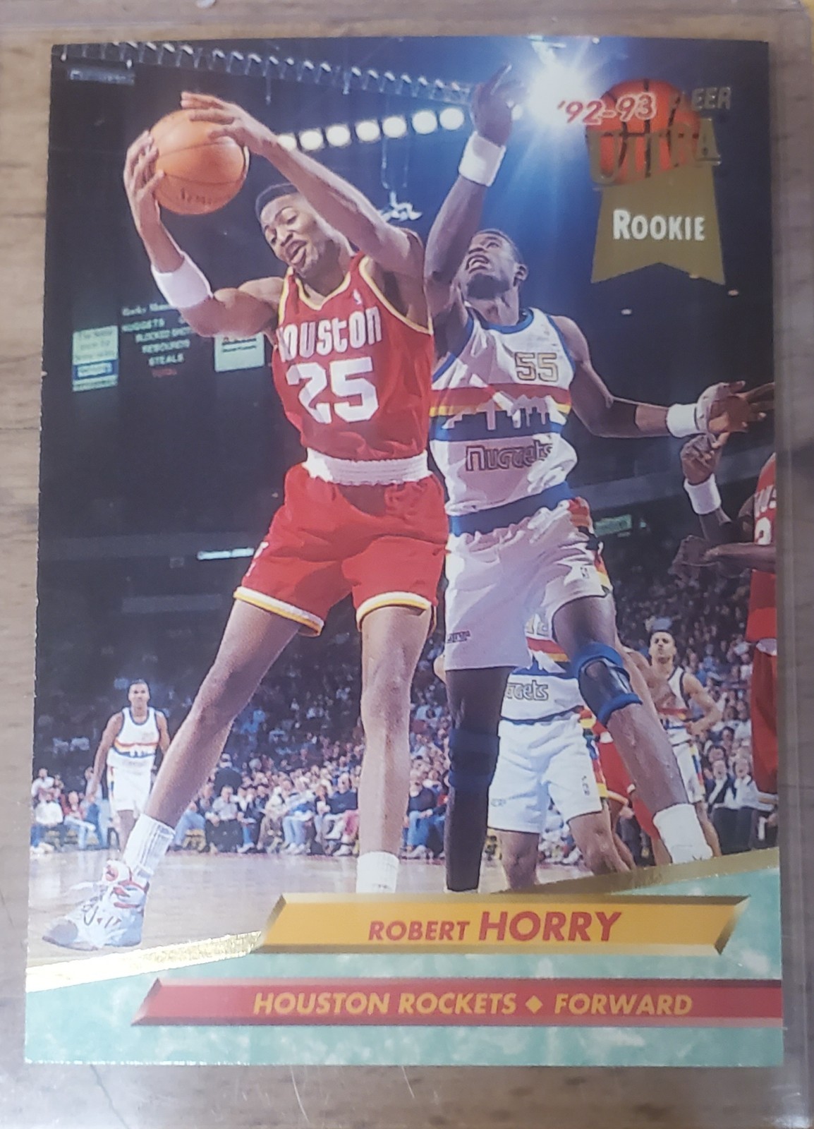 ROBERT HORRY 1992-93 Fleer Ultra NBA Rookie Card HOUSTON ROCKETS #271