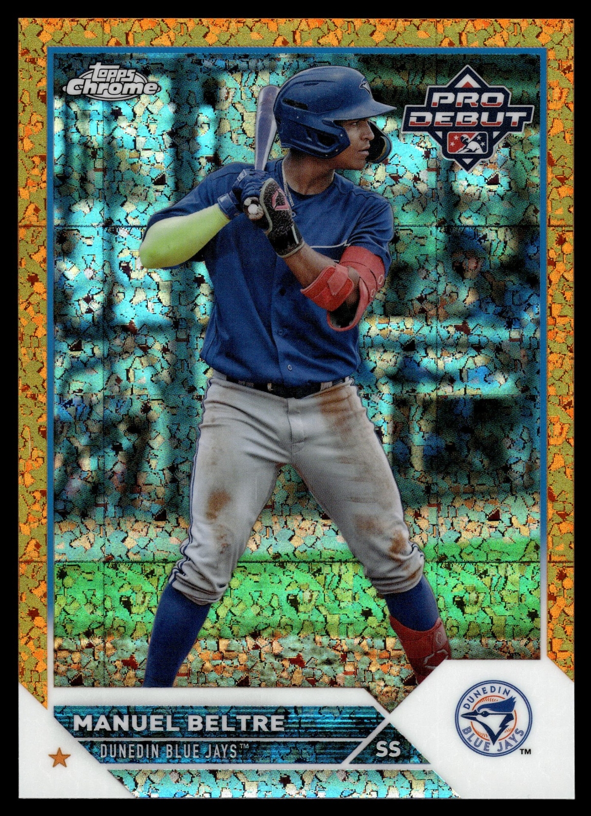 2023 Topps PRO DEBUT MANUEL BELTRE ORANGE FOIL 24/25 PDC-183