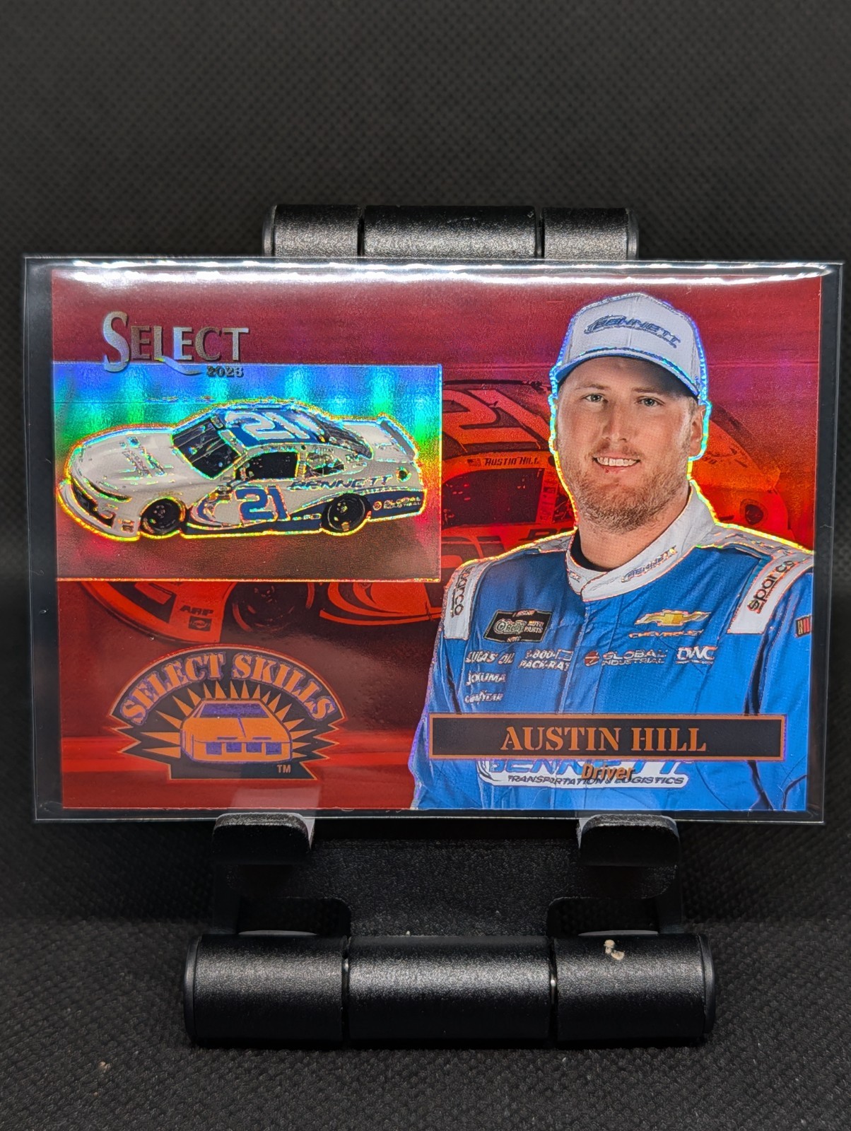 2026 Select Racing Austin Hill Select Skills Red Prizm Parallel 55/99 SP