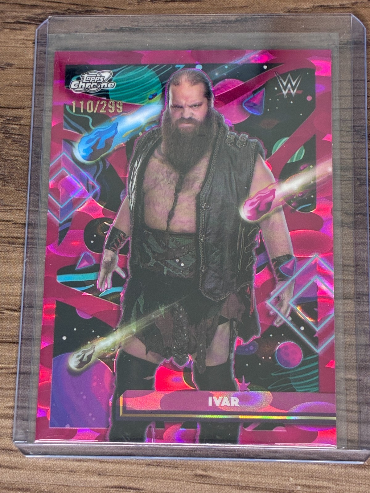 2026 WWE Topps Cosmic Chrome Ivar Magenta Cosmos Refractor /299 #78