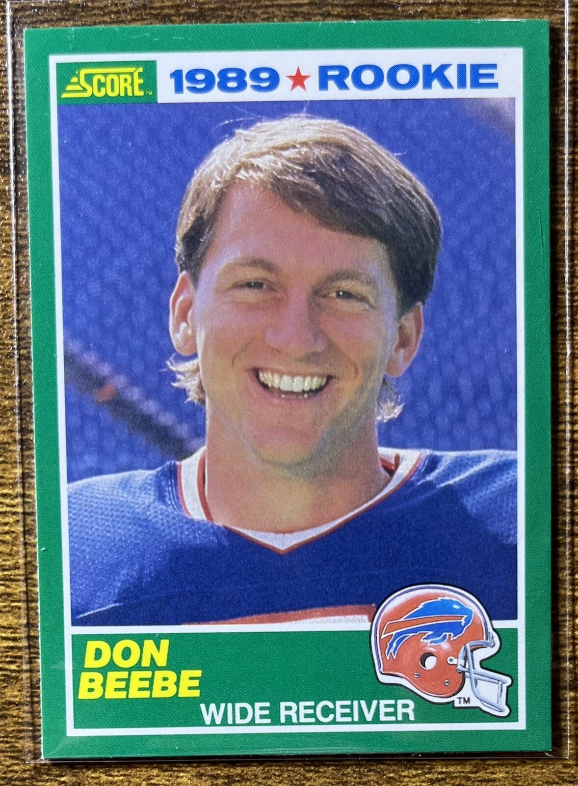 DON BEEBE 1989 SCORE ROOKIE CARD BUFFALO BILLS NM FREE SHIPPING!