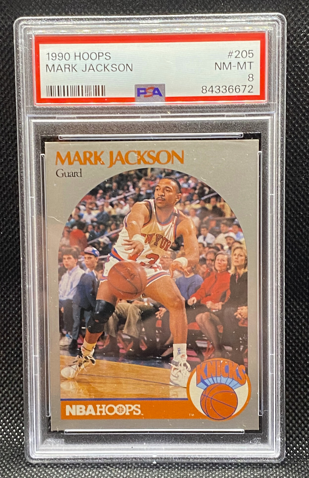 1990 Hoops Mark Jackson New York Knicks #205 PSA 8 NM-MT menendez brothers