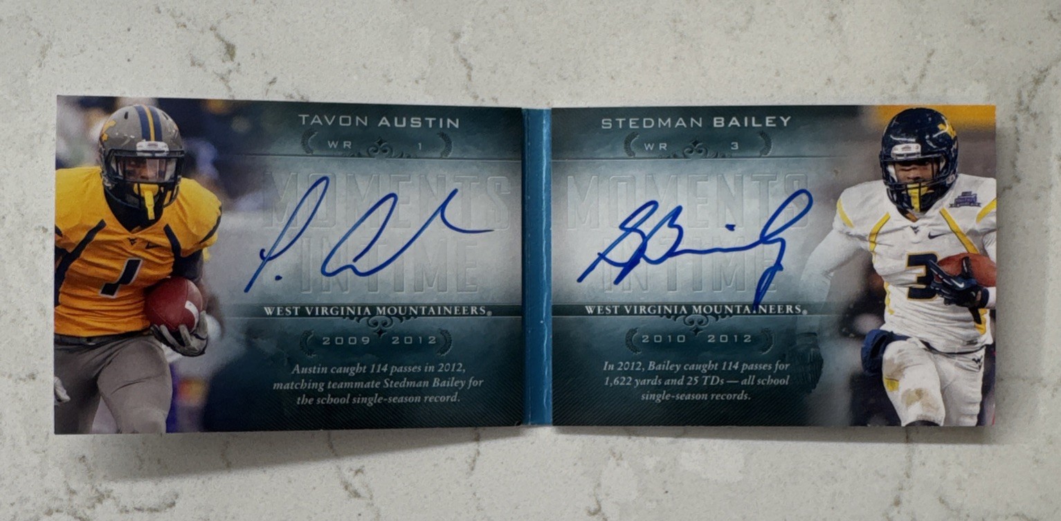 2013 Upper Deck Quantum – Tavon Austin Stedman Bailey Rookie Auto Booklet /75