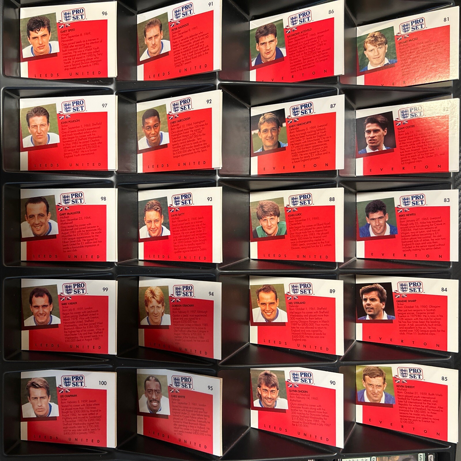 1990-91 Pro Set EPL English League Soccer Cards YOU PICK 1-199