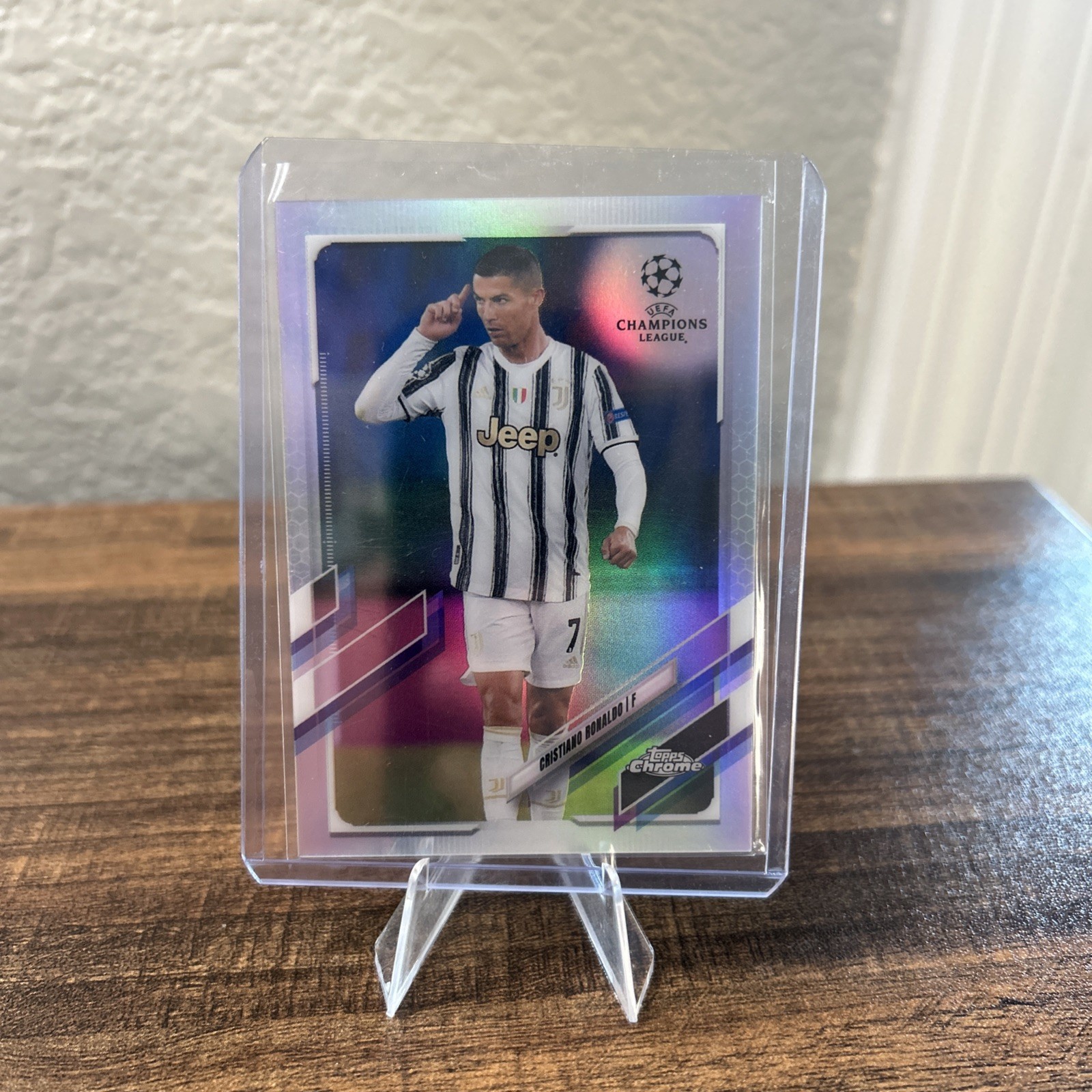 2020-21 Topps Chrome UCL Cristiano Ronaldo Refractor #100