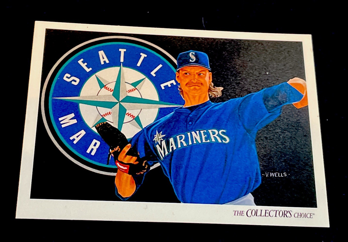 1993 Upper Deck Art Card #824 Randy Johnson MLB Hall Of Fame STAR S. MARINERS
