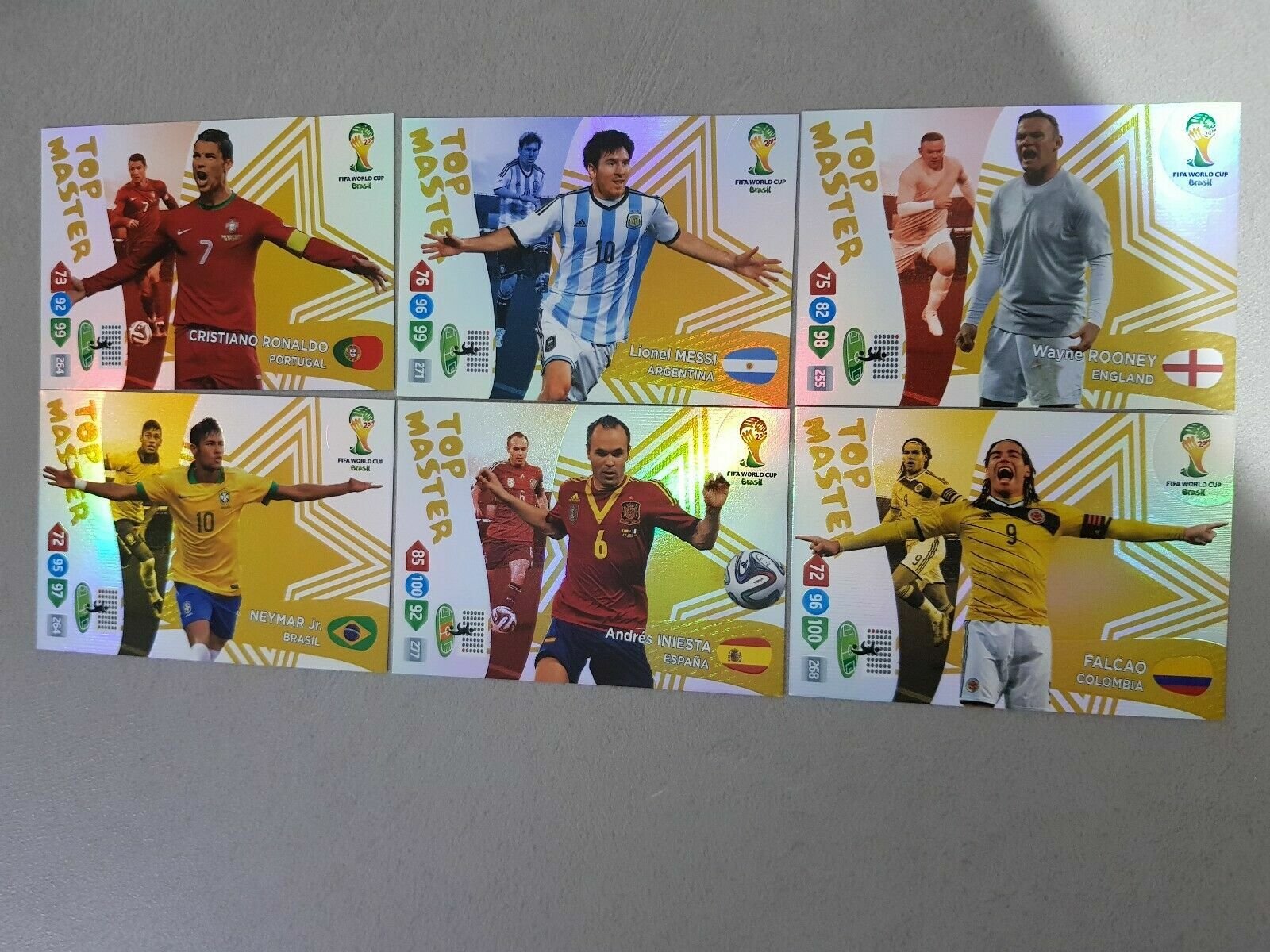 Panini Adrenalyn XL FIFA World Cup Brasil 2014 – TOP MASTER Brazil 13 – 14 rare