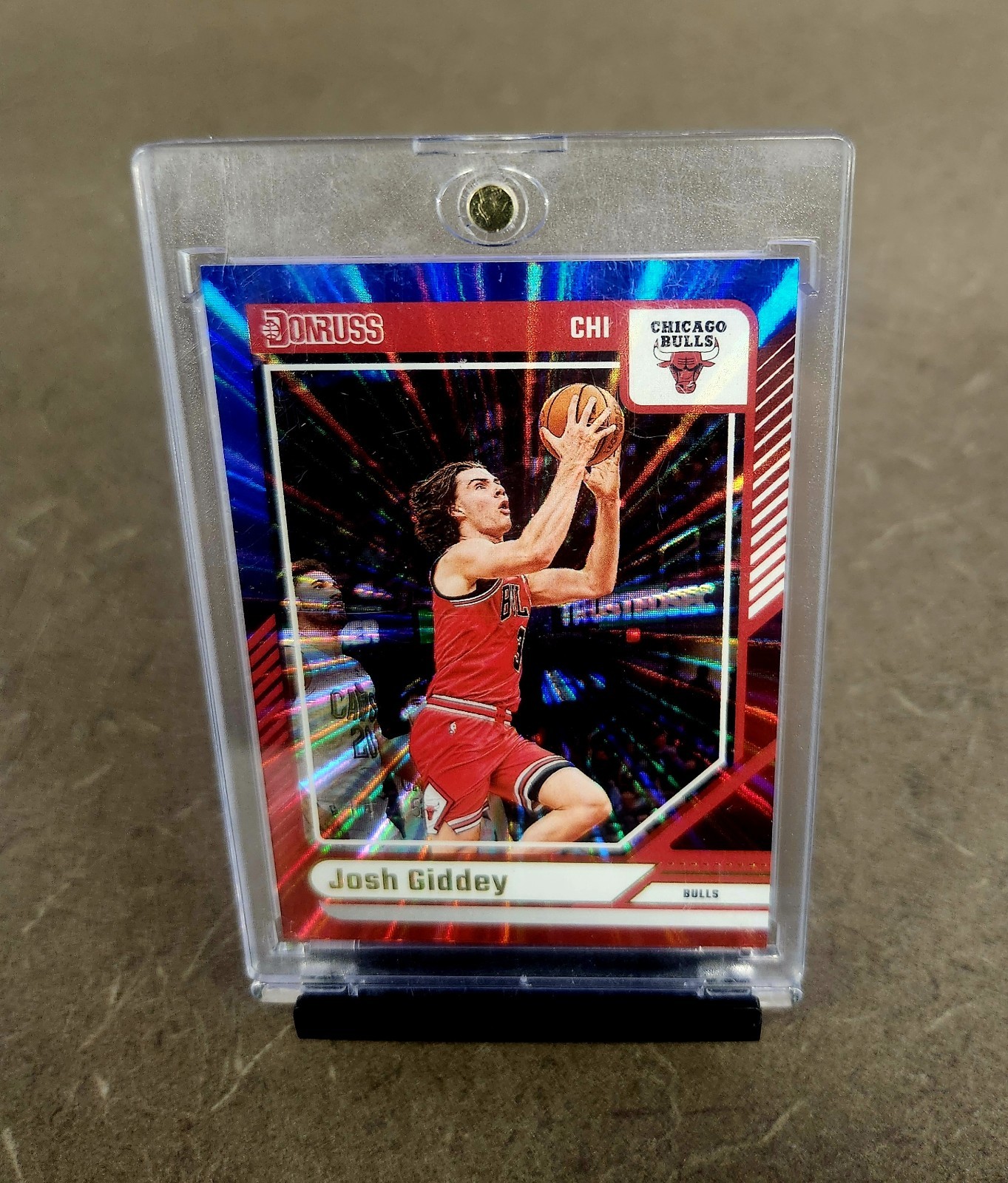 2024-25 Panini Donruss Josh Giddey #190 Holo Red Blue Laser /15 Bulls