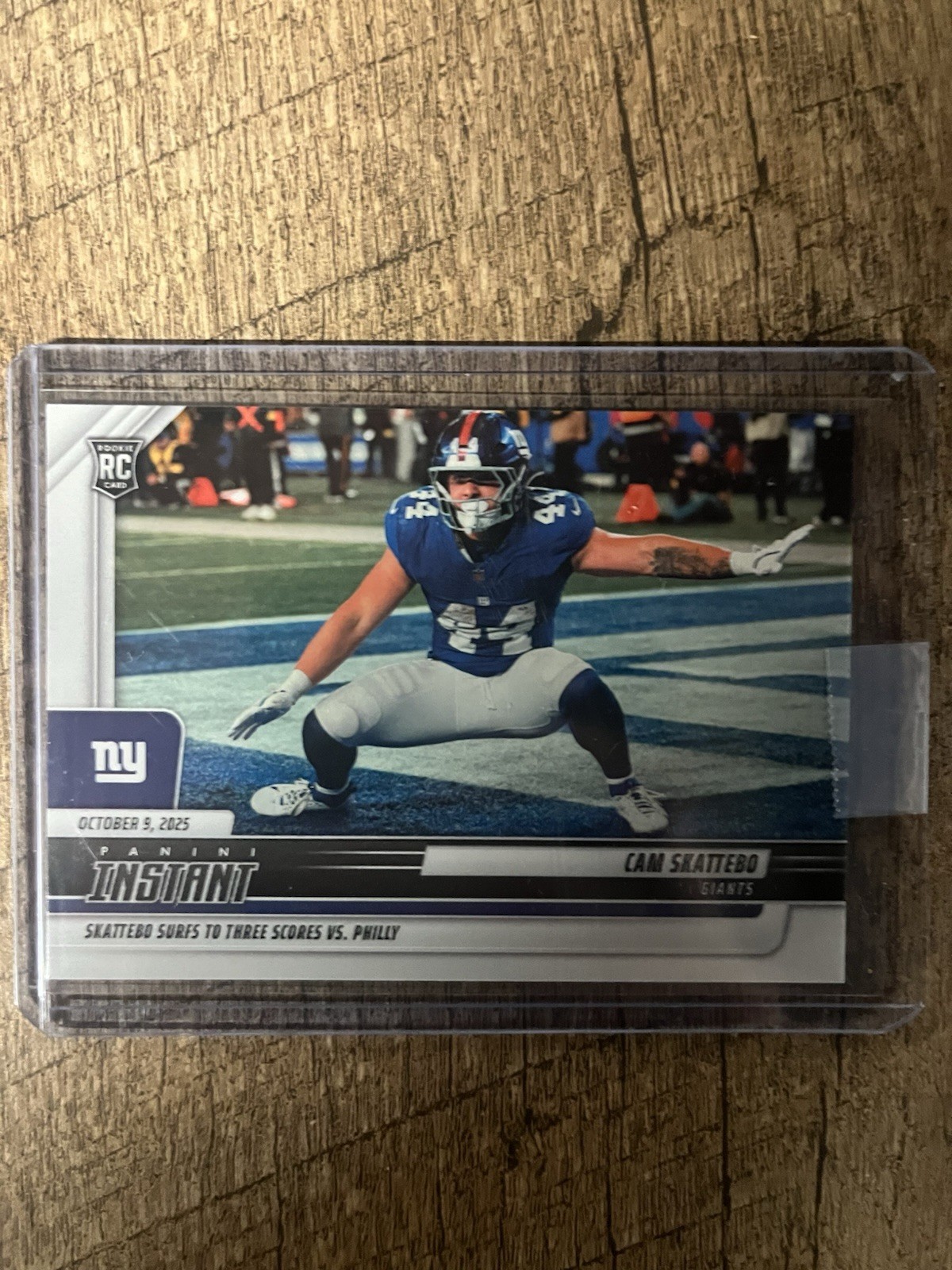 2025 Panini Instant NFL #138 Cam Skattebo New York Giants RC SP #’d/2059
