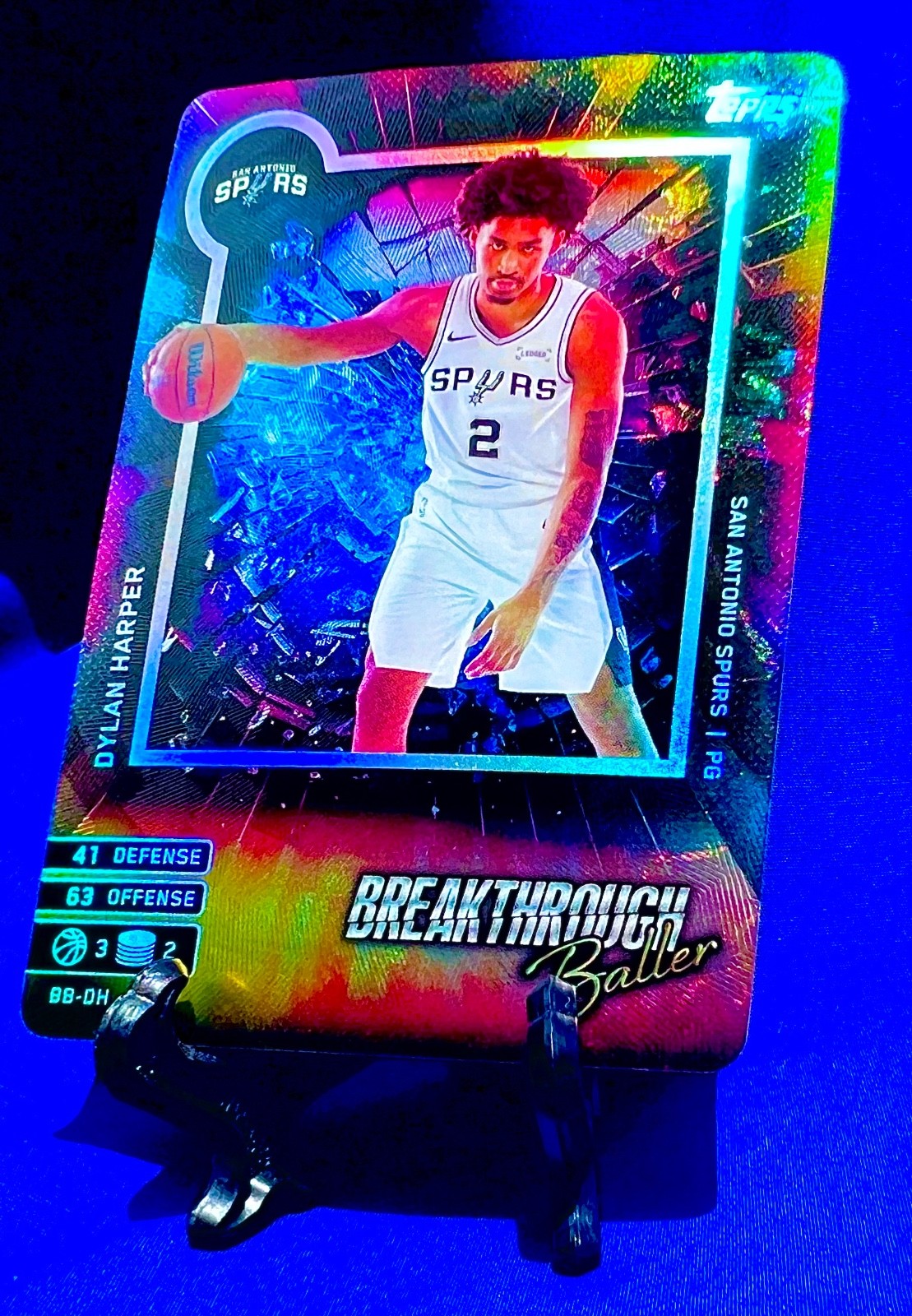 2025 Topps Match Attax Foil Dylan Harper Breakthrough Baller #BB DH RC SPURS