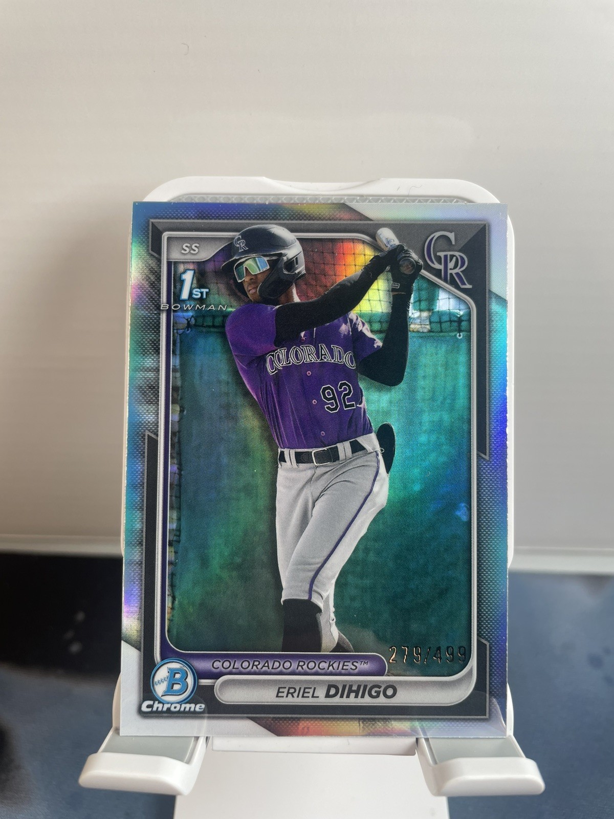 Eriel Dihigo 2024 1st Bowman Chrome Prospects #BCP-200 Refractor 499 Rockies