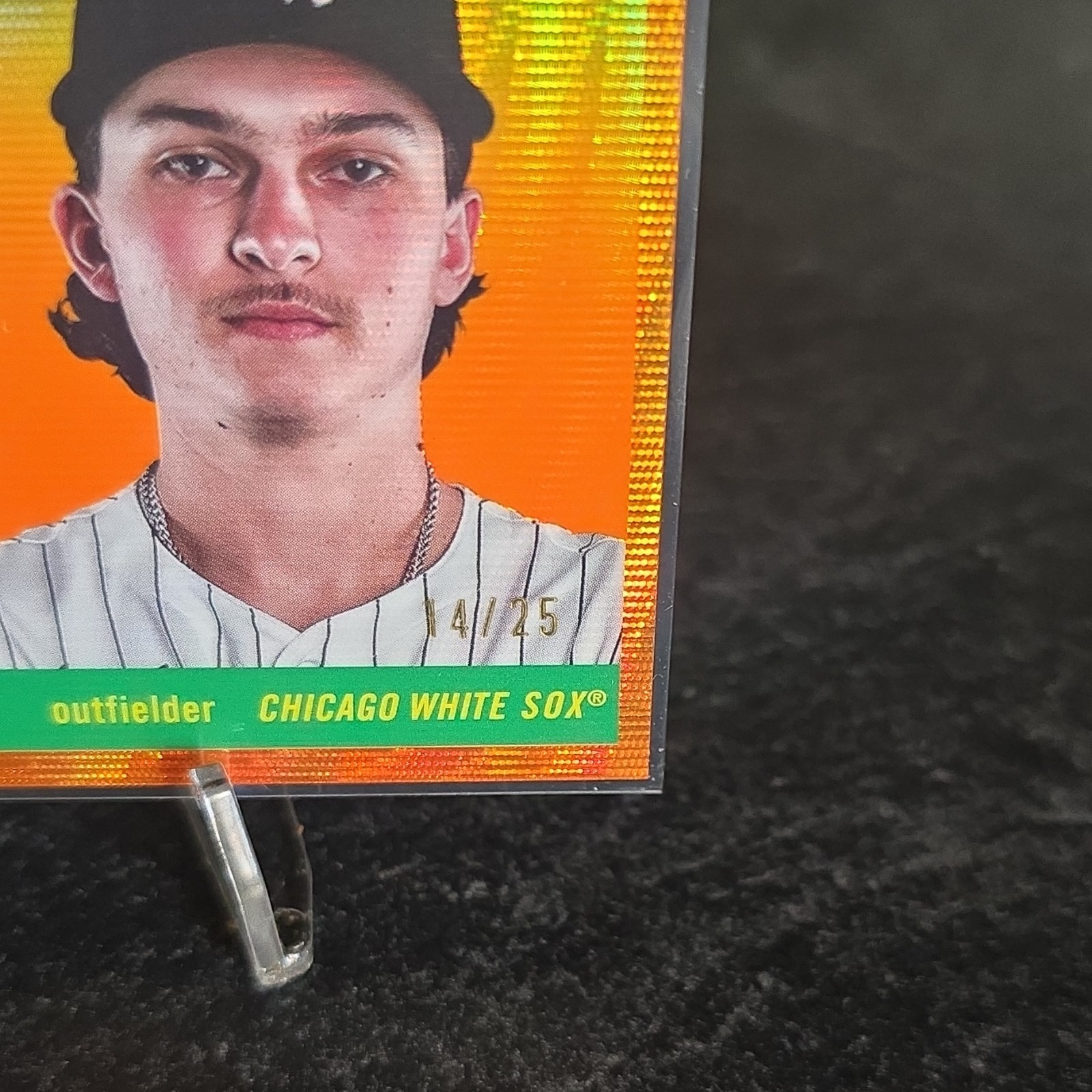 2025 Topps Chrome #252 Brooks Baldwin RC Orange Refractor 14/25 White Sox