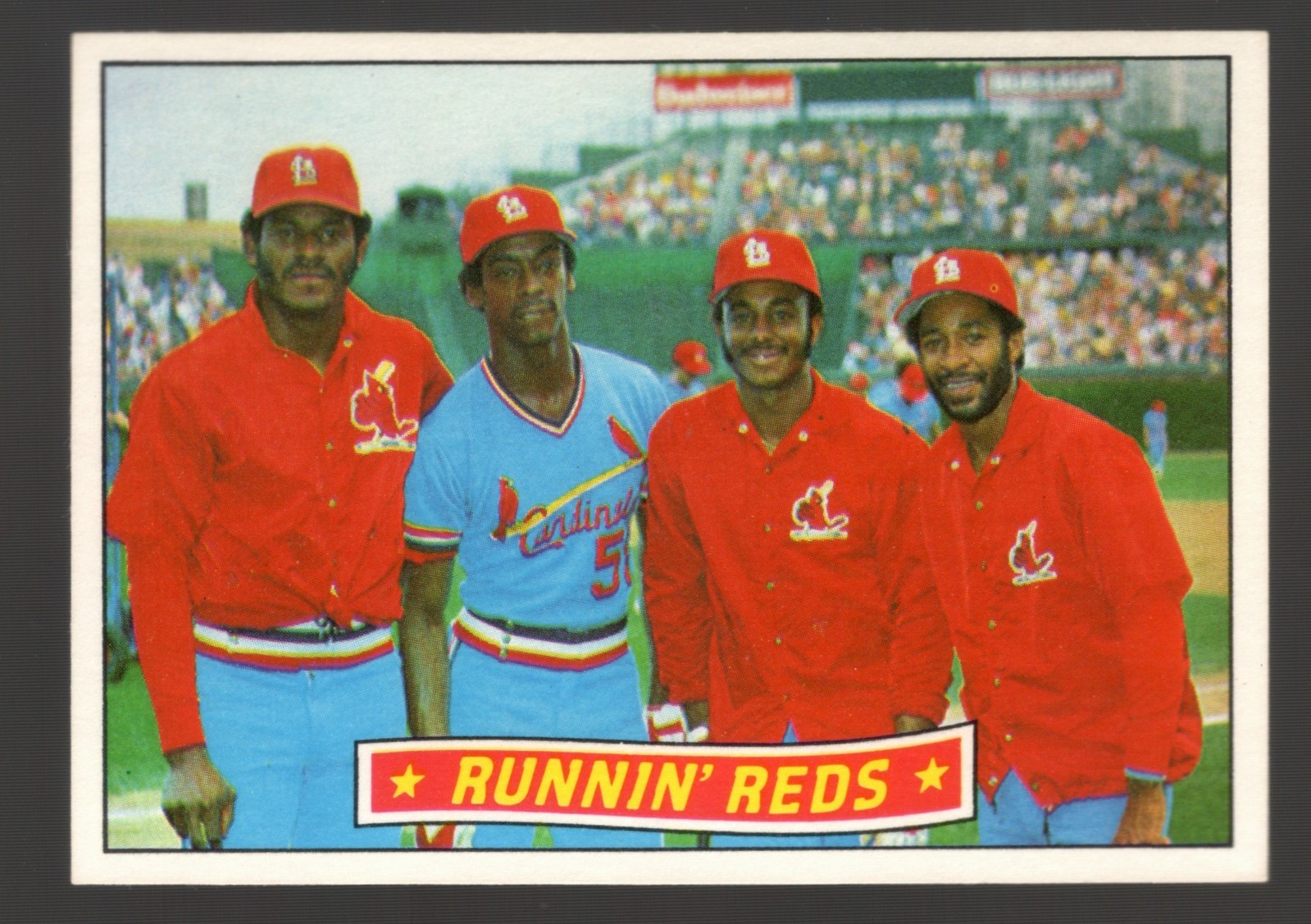 1984 Donruss Runnin’ Redbirds Lonnie Smith/Ozzie Smith/David Green/Willie McGee