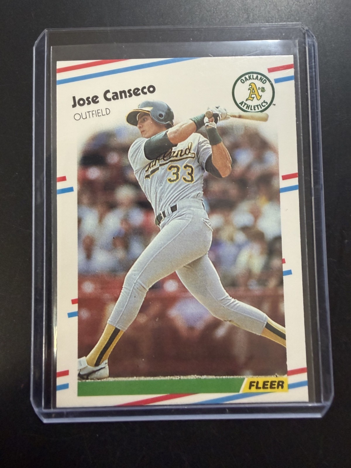 1988 Fleer Jose Canseco #276 Oakland Athletics