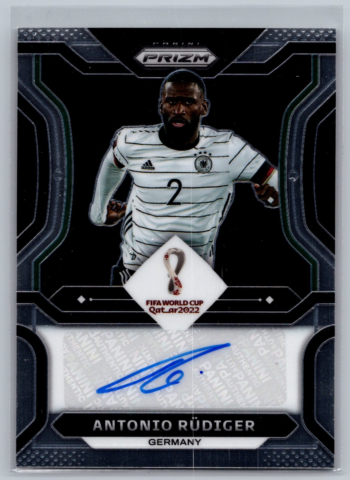 Antonio Rudiger 2022 Panini Prizm FIFA World Cup Signatures Auto #S-RUD
