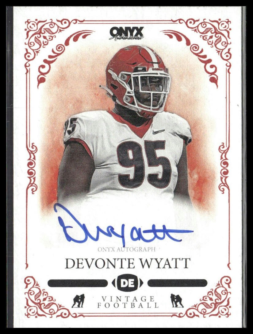 2022 Onyx Vintage #VADW Devonte Wyatt Blue Signature Autographs