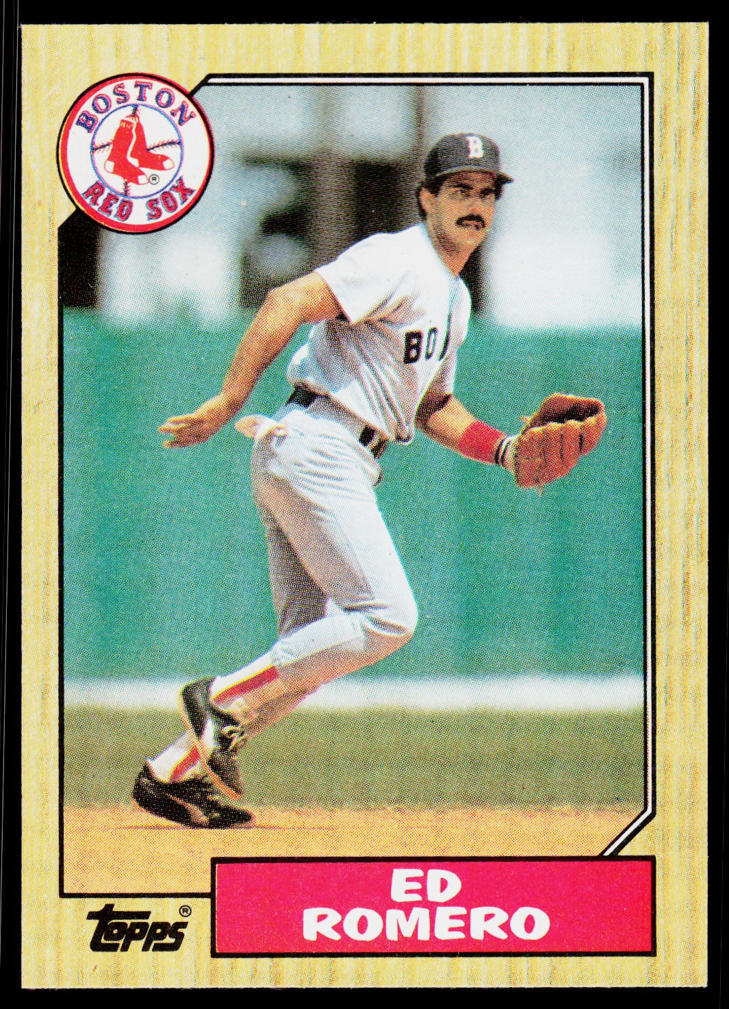 Ed Romero, 1987 Topps, #675, Boston Red Sox,