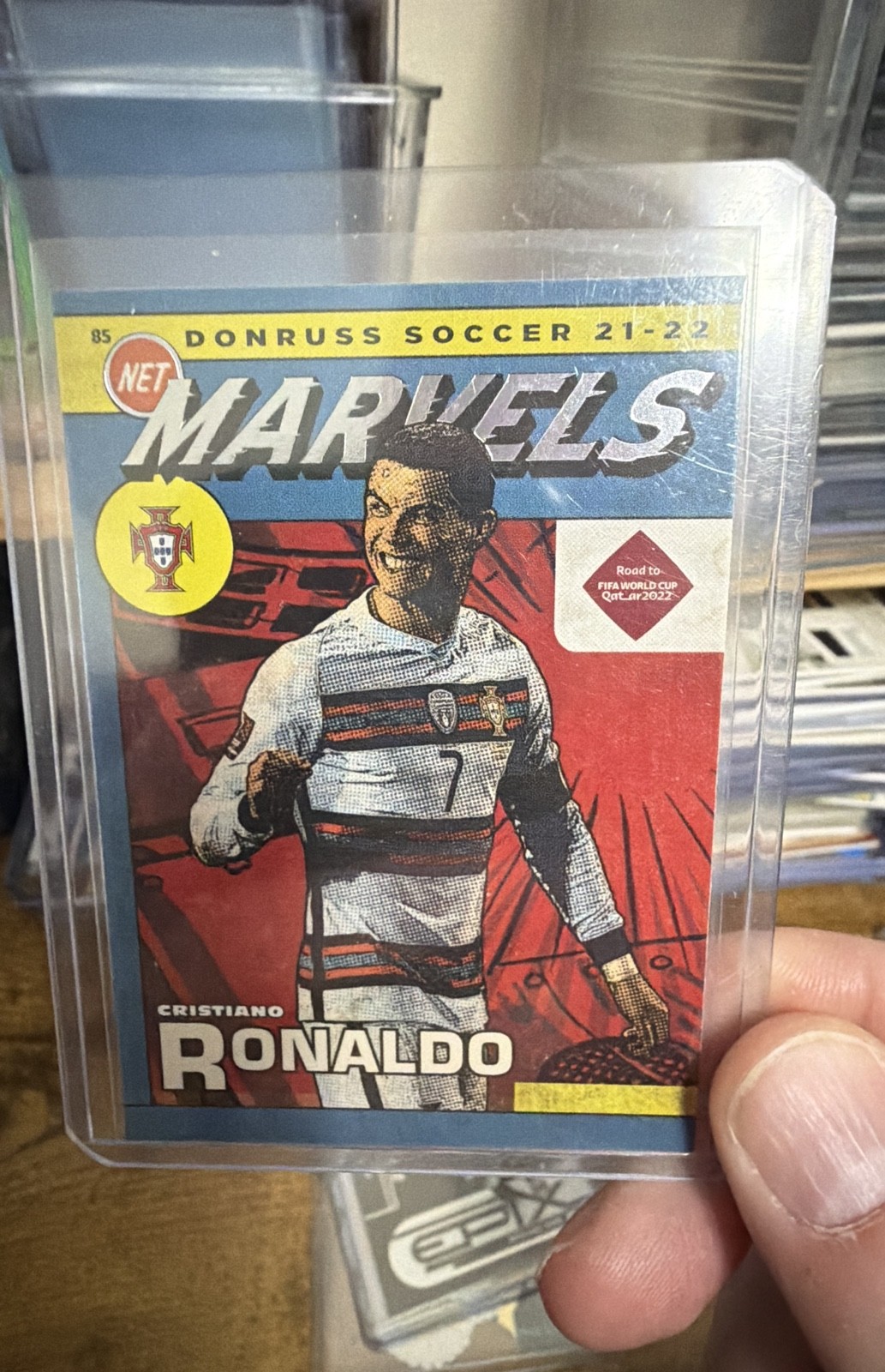 2021-22 Panini Donruss Road to Qatar – Net Marvels Cristiano Ronaldo #7 Portugal