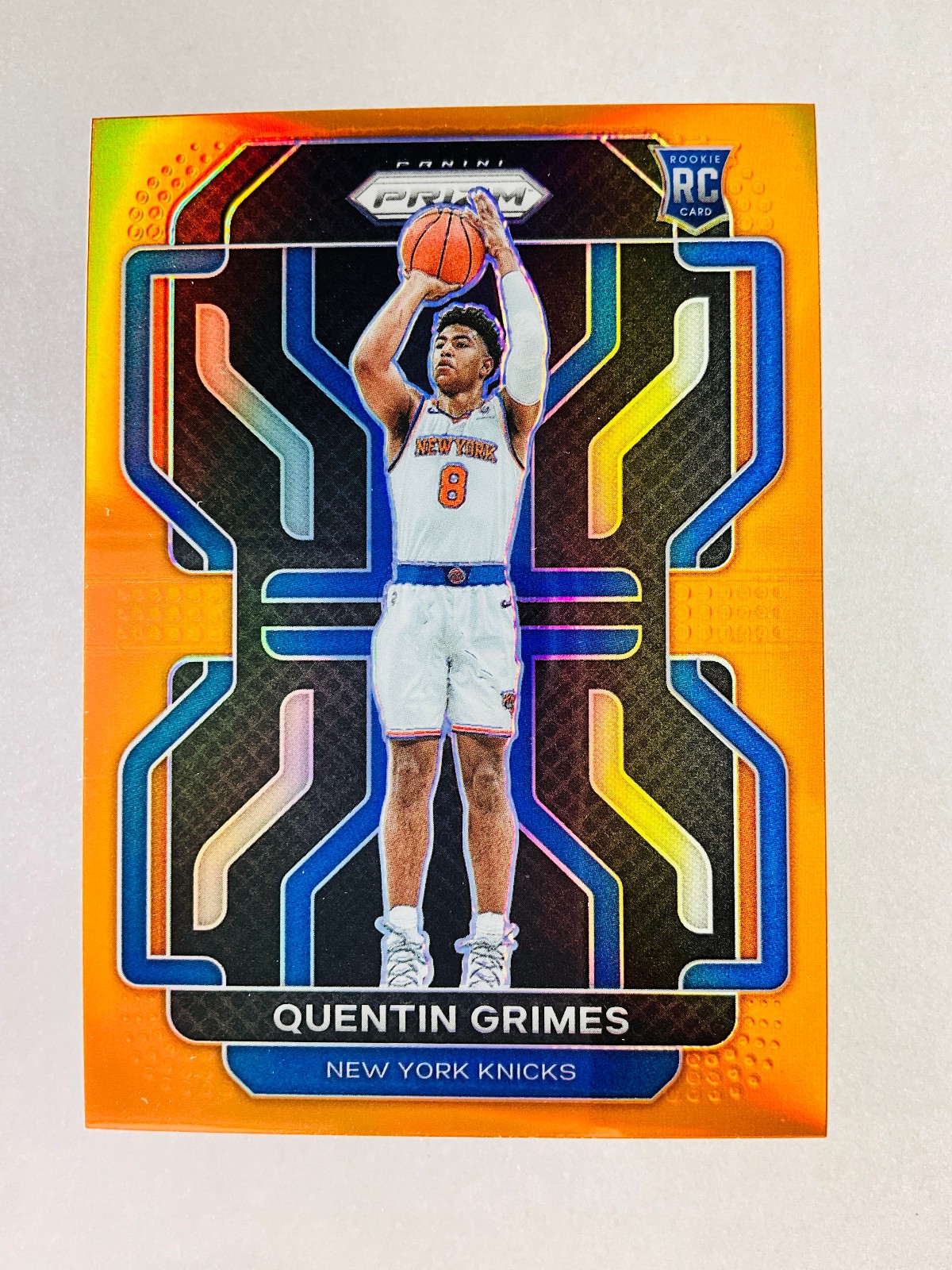 2021-22 Quentin Grimes Prizm Orange Rookie RC /49 Card #285