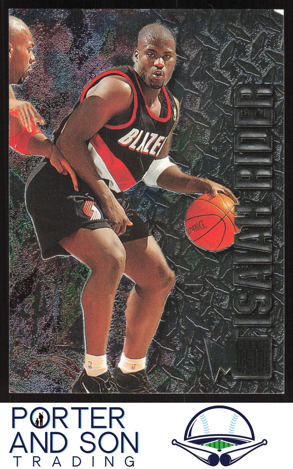 Isaiah Rider 1996-97 Metal #207 Portland Trail Blazers Basketball Card