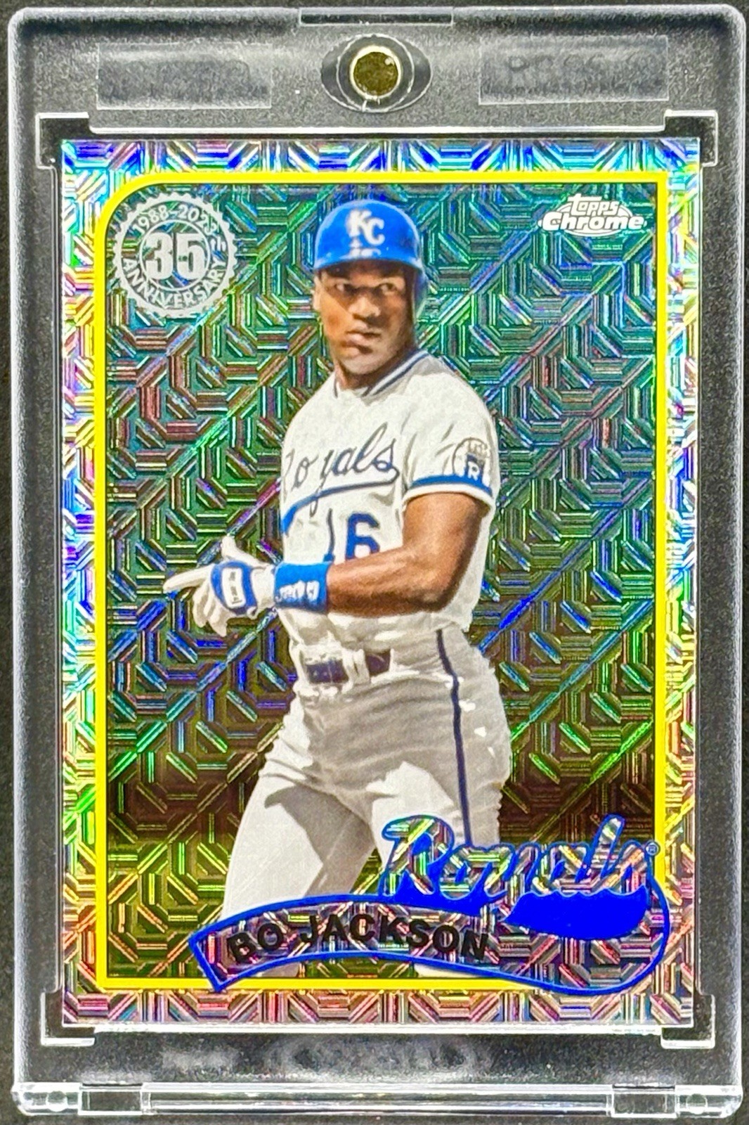Bo Jackson RARE MOJO REFRACTOR INVESTMENT CARD SSP KANSAS CITY ROYALS MINT