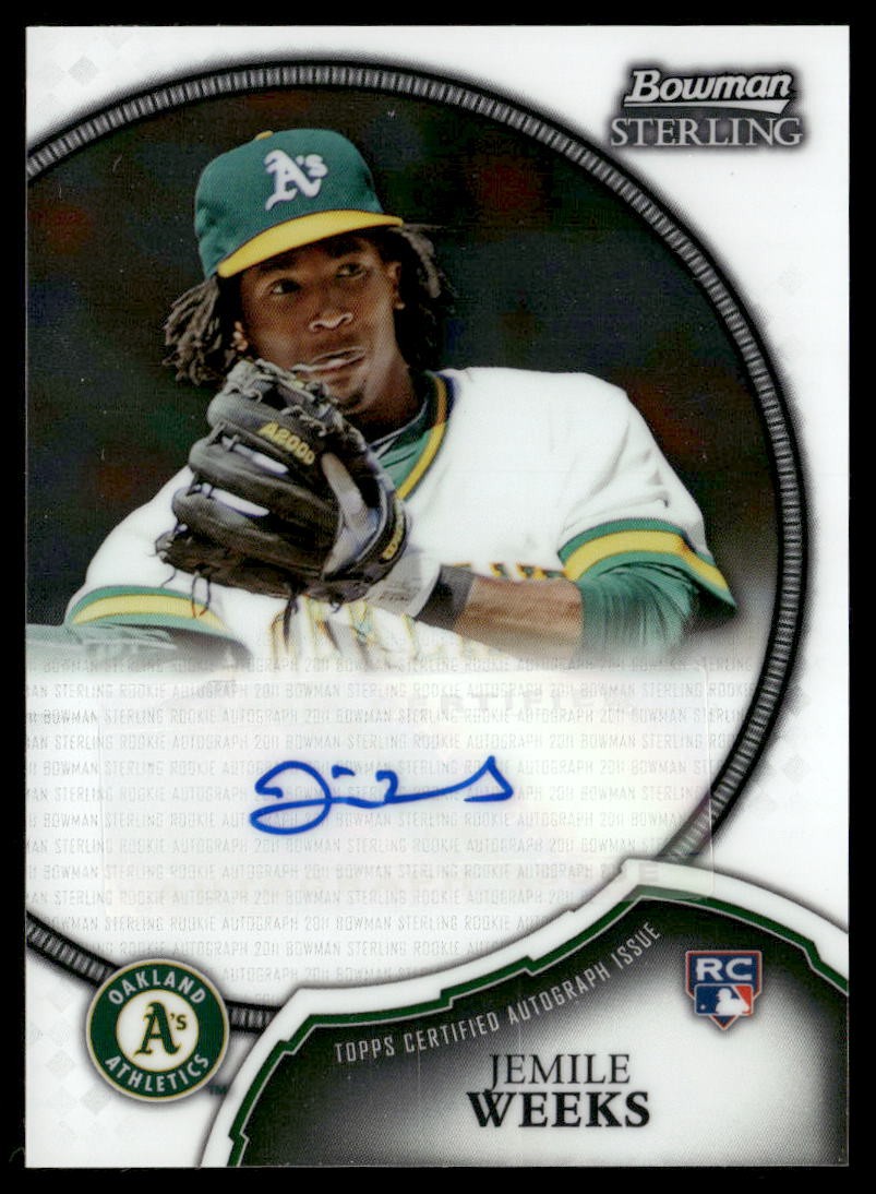 Jemile Weeks 2011 Bowman Sterling Rookie Autographs #21 – Oakland Athletics