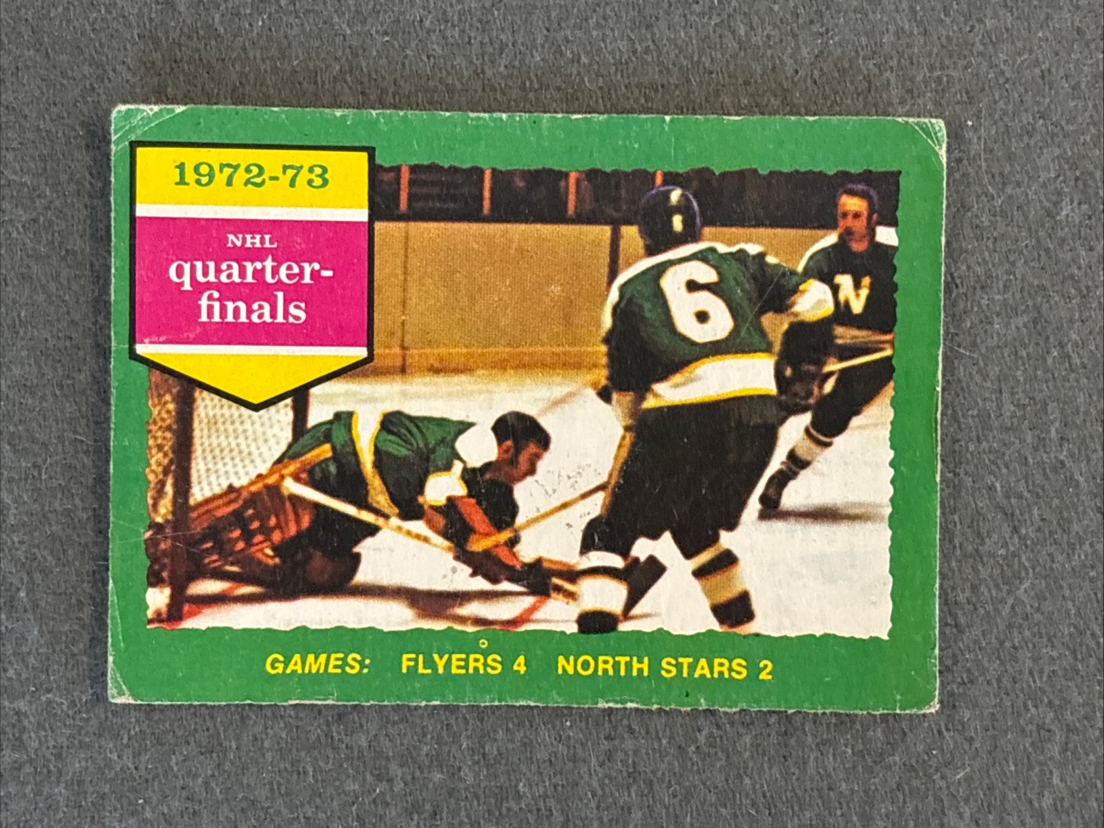 1973-74 O-Pee-Chee OPC #192 Flyers 4 North Stars 2 Playoffs