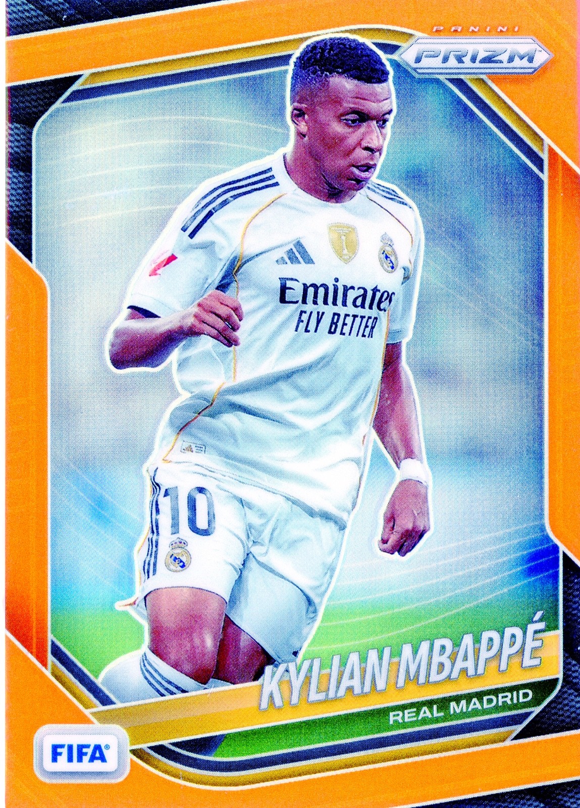 2025-26 Panini Prizm FIFA Kylian Mbappe #181 Orange Prizm /125