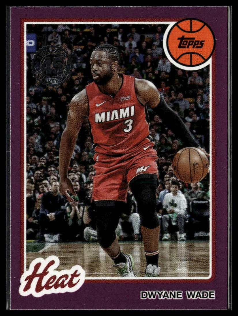 2025-26 Topps #80BK-5 Dwyane Wade 1980-81 Topps Basketball Pink Holo Foil