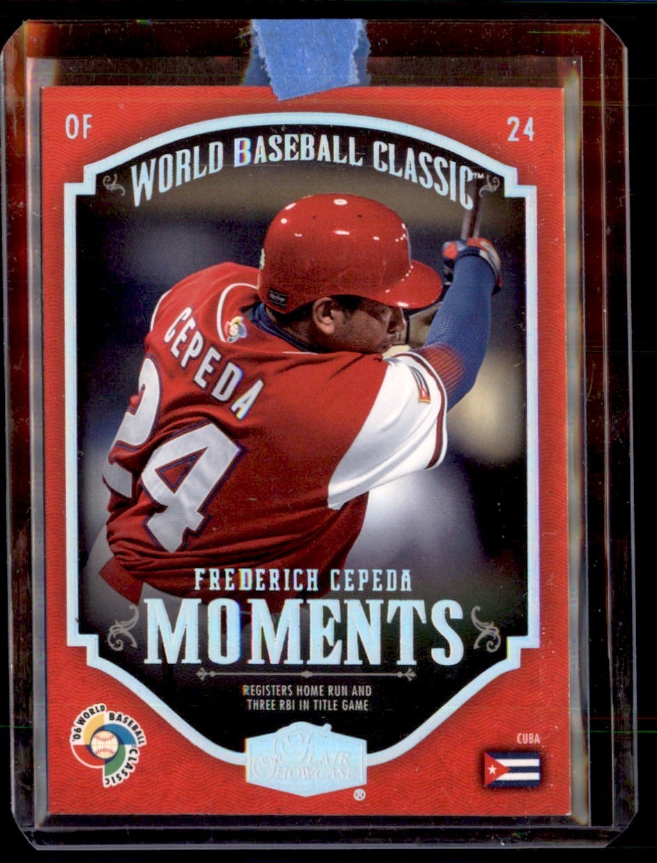 2006 Flair Showcase World Baseball Classic Frederich Cepeda Cuba #CM-8 Insert