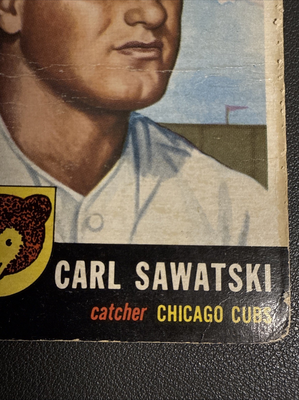 1953 Topps – Carl Sawatski #202 (RC) LOW GRADE-See Description