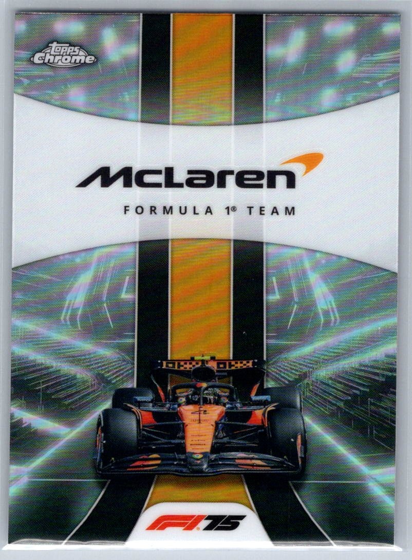 2025 Topps Chrome Formula 1 McLaren Formula 1 Team LOGO Refractor #176