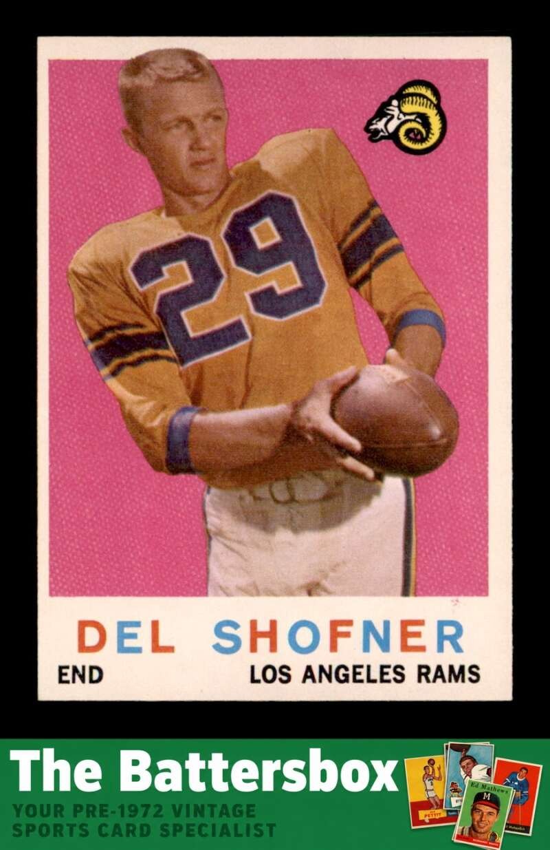1959 Topps #15 Del Shofner RC NM X3774603